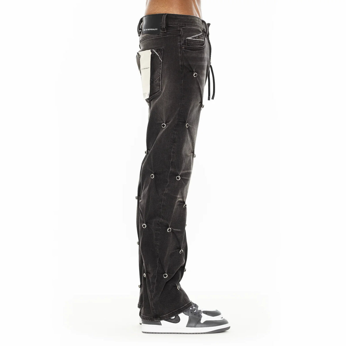 Men's Cult of Individuality El Alfa Premium Grunge Baggy 607 Jeans in Darts