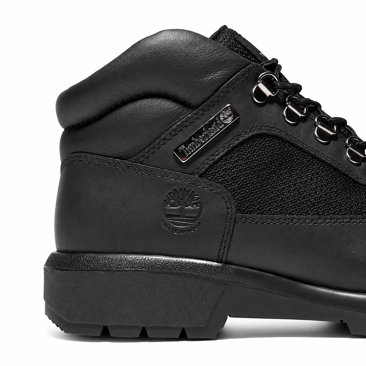 Men's Timberland Waterproof Field Boot Black Full-Grain tb0a42sgw02