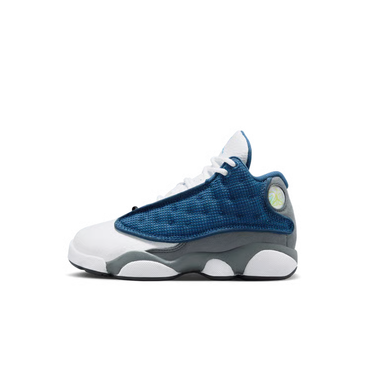 Little Kid's Air Jordan 13 Retro Navy/University Blue-Flint Grey-White DJ3005-400