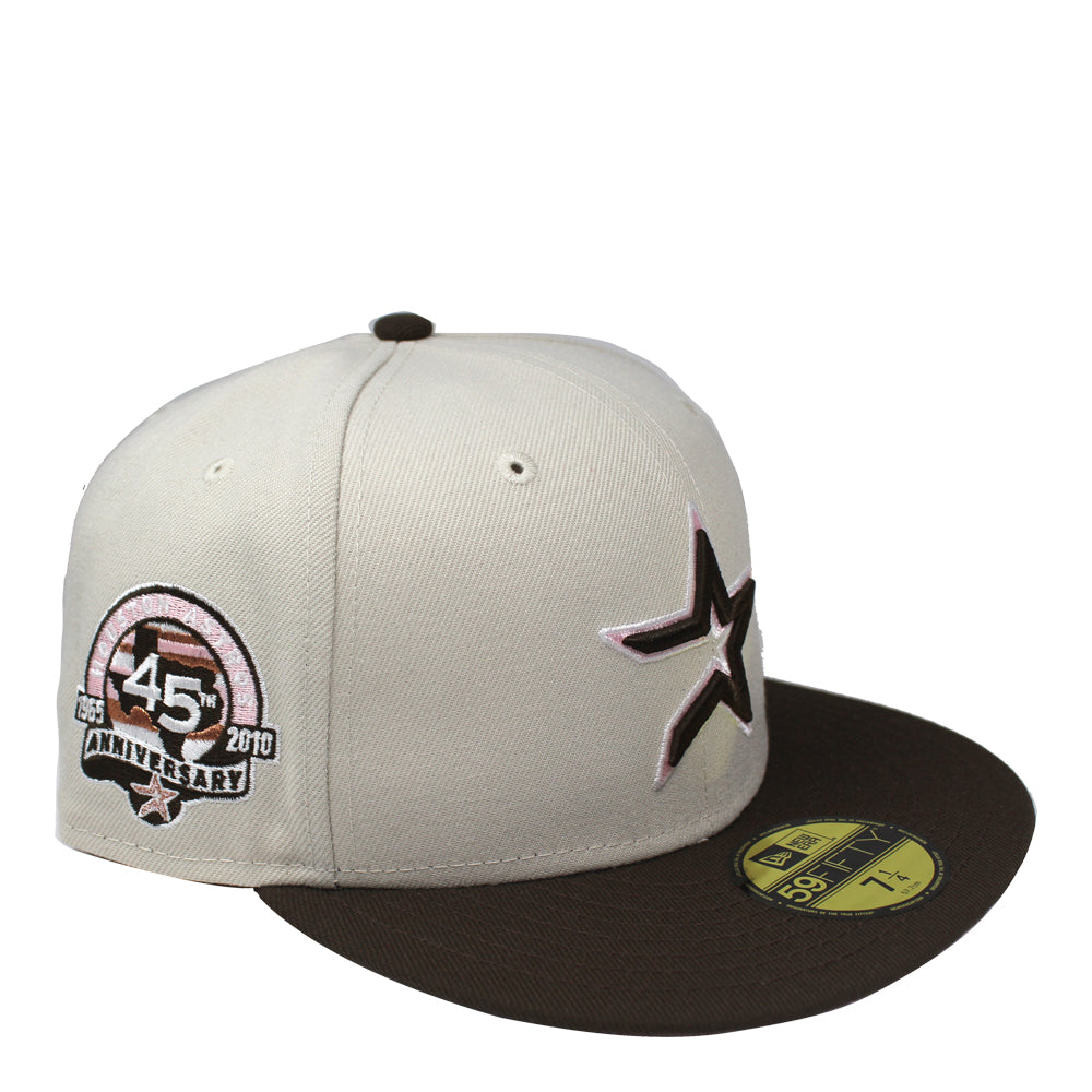 Houston Astros Fitted New Era 59Fifty 45th Ann. Stone Brown Hat