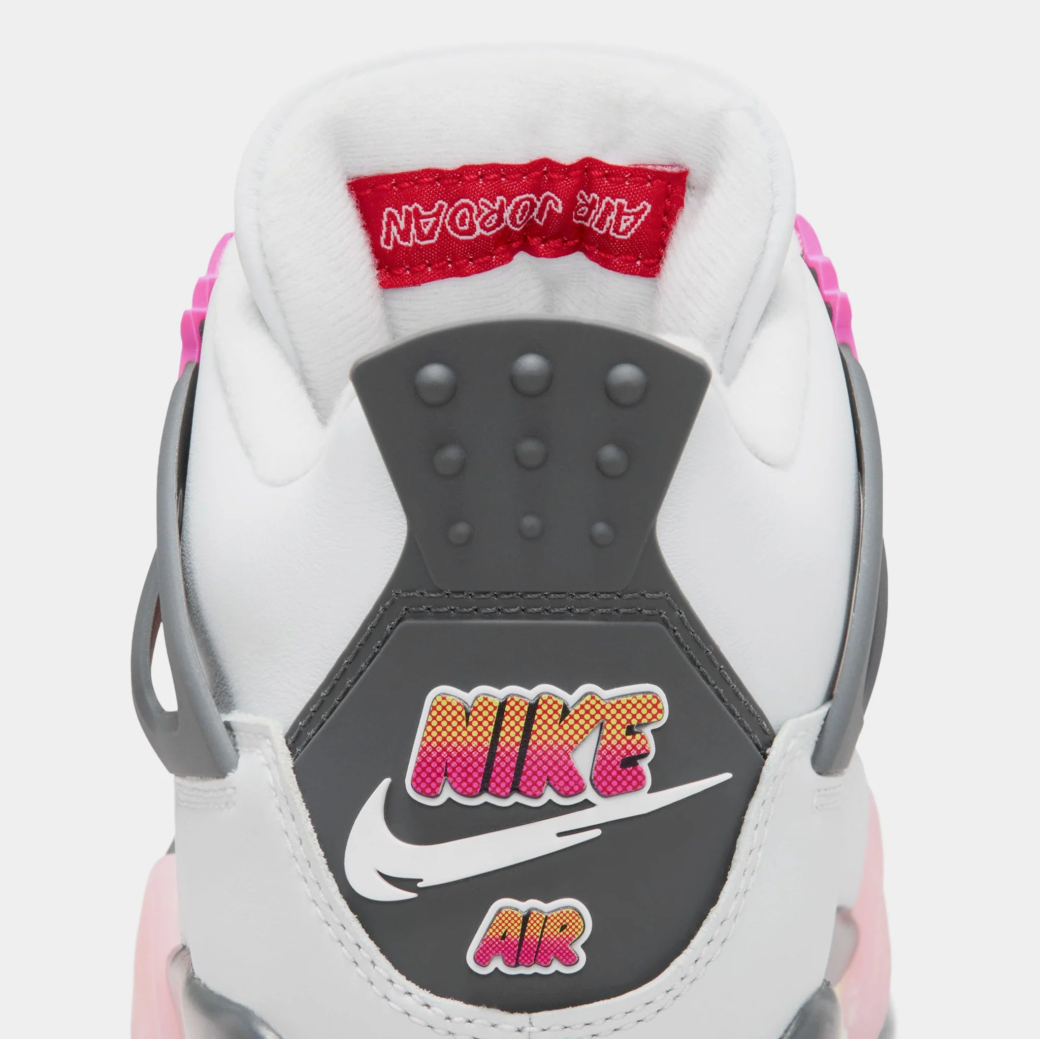 Big Kid's Air Jordan 4 Retro Comic Off White/Anthracite/Neutral Grey/Fire Pink/Light Arctic Pink/Muslin IO2361-100