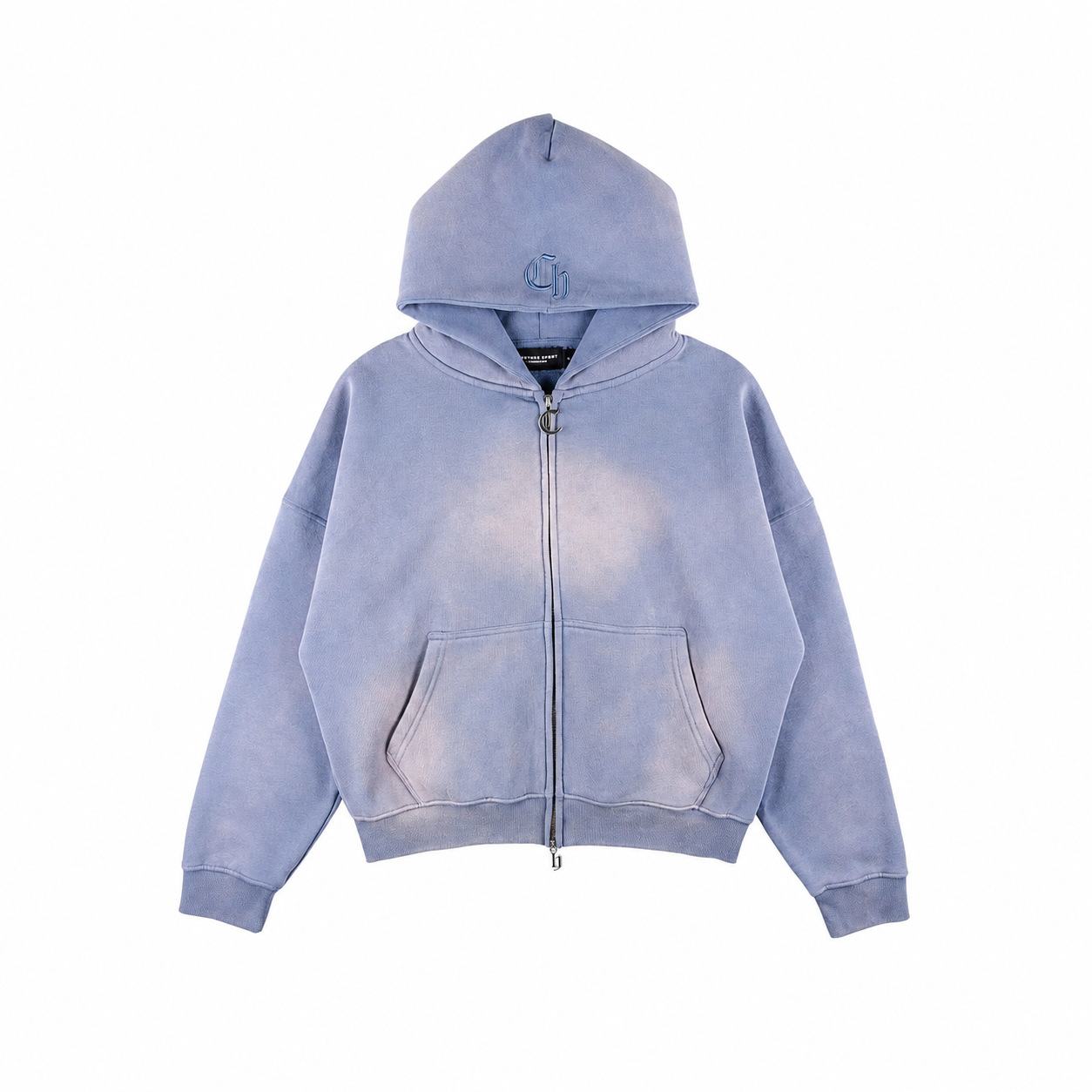 Men's Common Hype Zip Up Hoodie Blue ch3980-blue