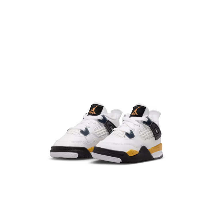 Toddler Air Jordan 4 Retro Tour Yellow White/Tour Yellow/Dark Blue Grey-Black BQ7670-102