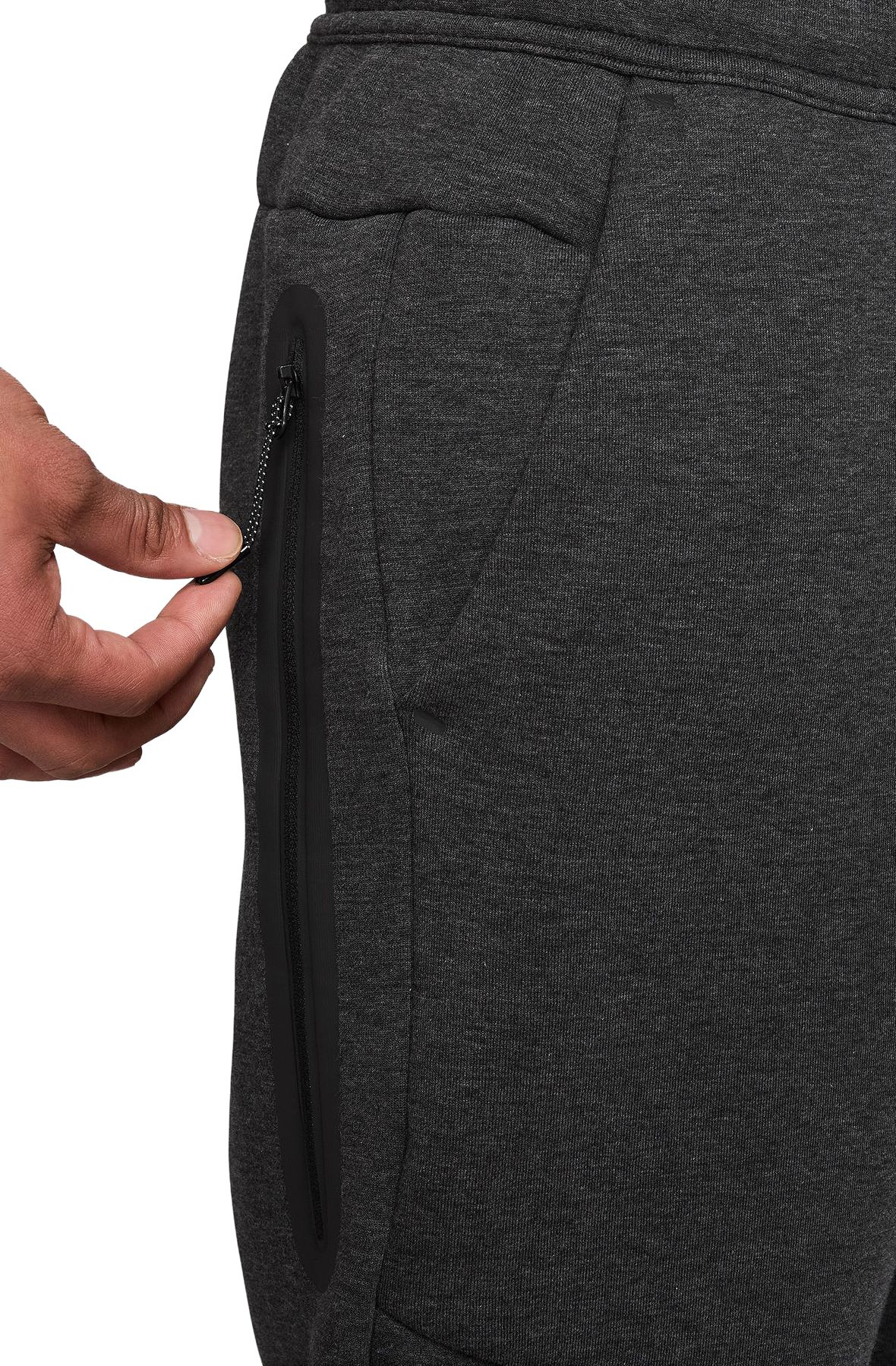 Men's Nike Tech Fleece Jogger - Black Heather/Black 3