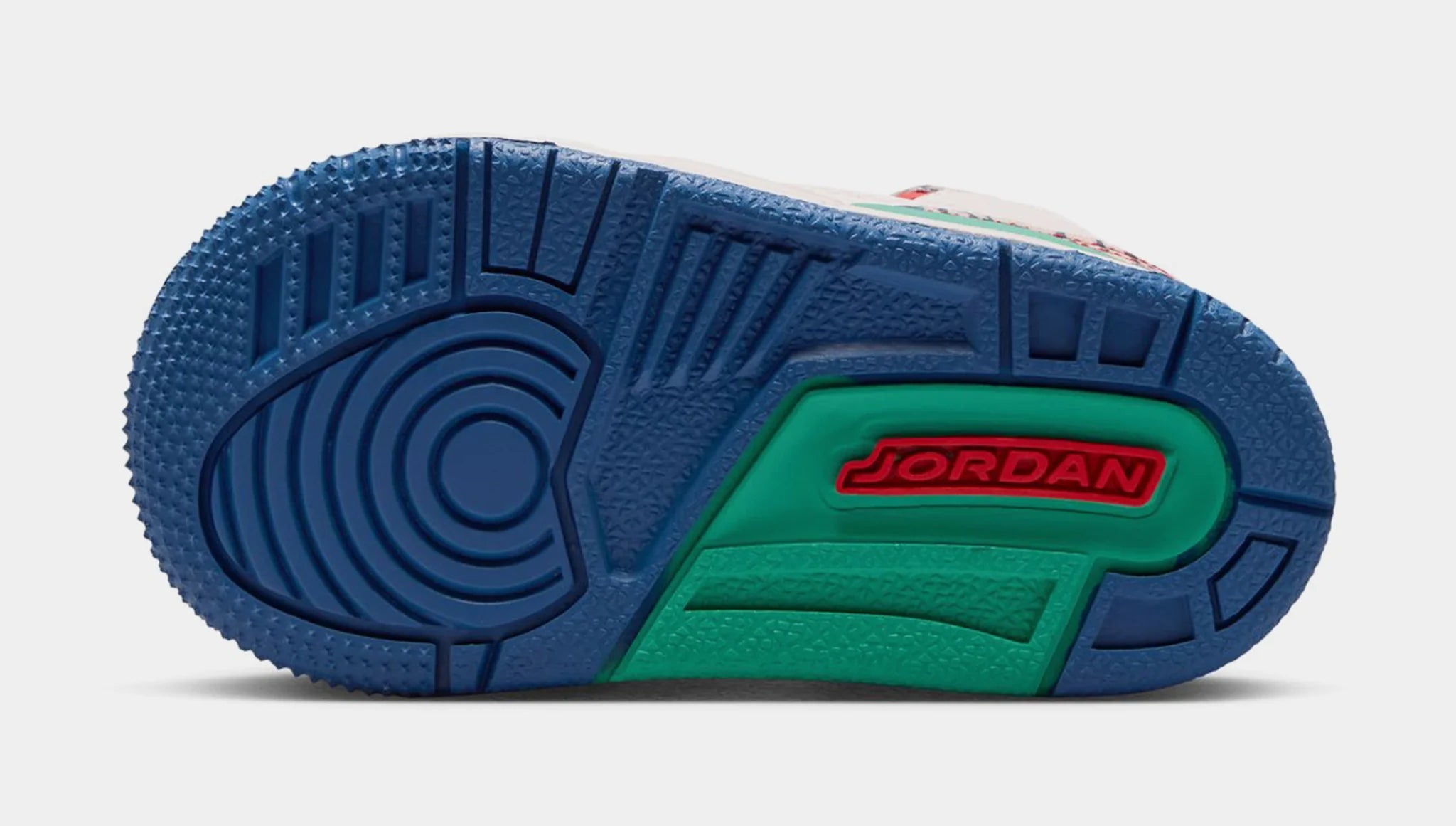 Toddler Air Jordan 3 Retro Play Your Way Chalk/Track Red/True Blue/Kinetic Green IO2075-100