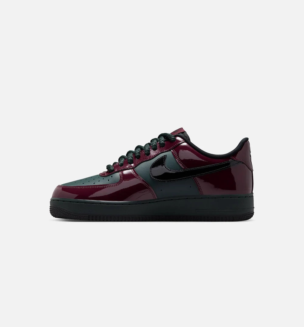 Nike Air Force 1`07 LV8 "Patent Burgundy Crush" Men's Sneakers