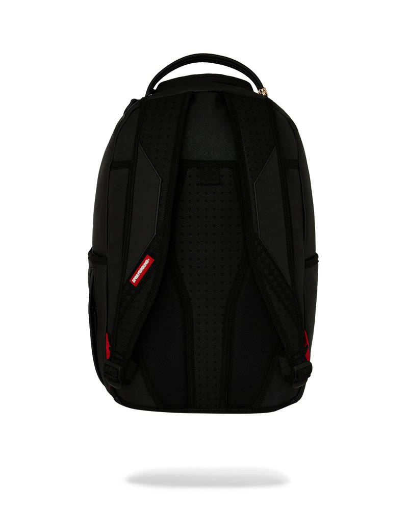 Sprayground Shark Central Embossed Black Nylon Backpack