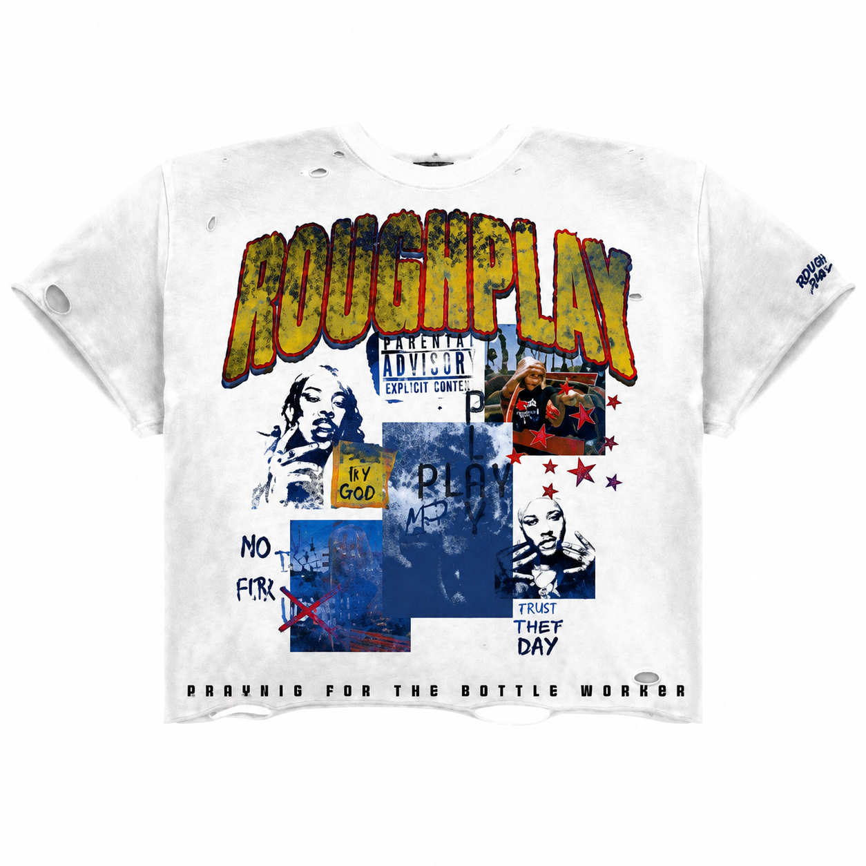 Men's Rough Play No Time For Love T-Shirt White notimeforlove-wht