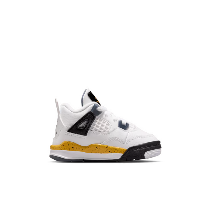 Toddler Air Jordan 4 Retro Tour Yellow White/Tour Yellow/Dark Blue Grey-Black BQ7670-102