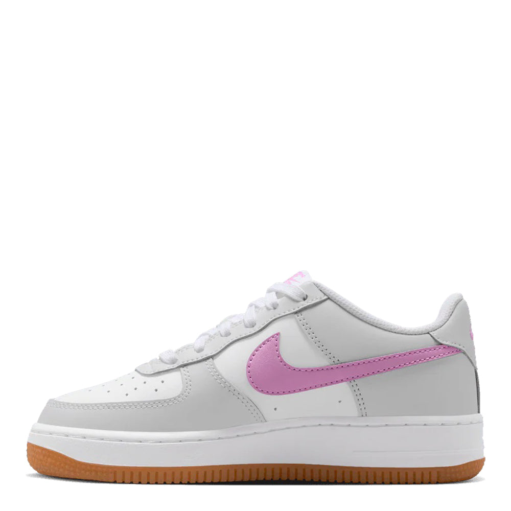 Nike Big Kids' Air Force 1 - White & Light Magenta 5