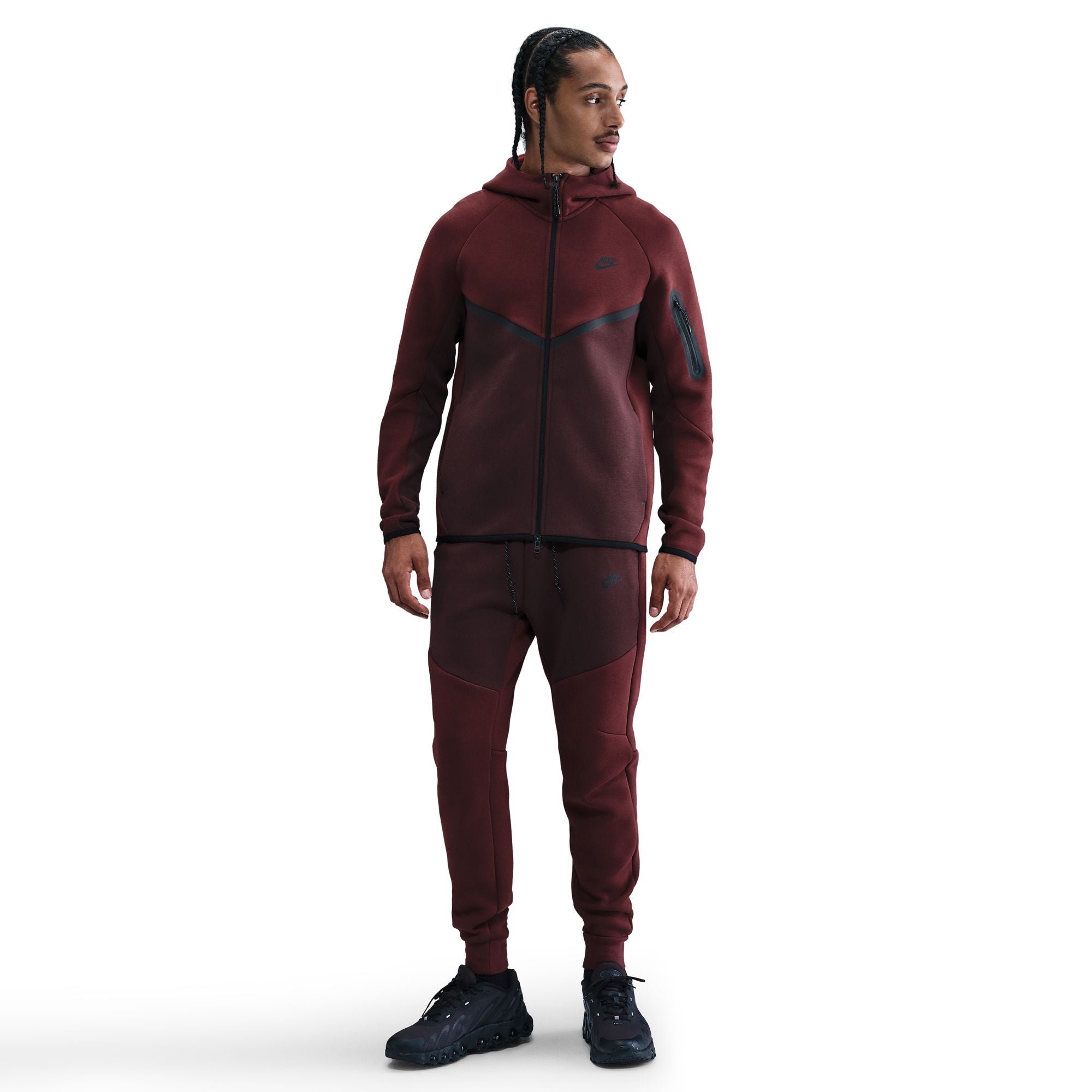 red nike tech exclusive nike jogging suits