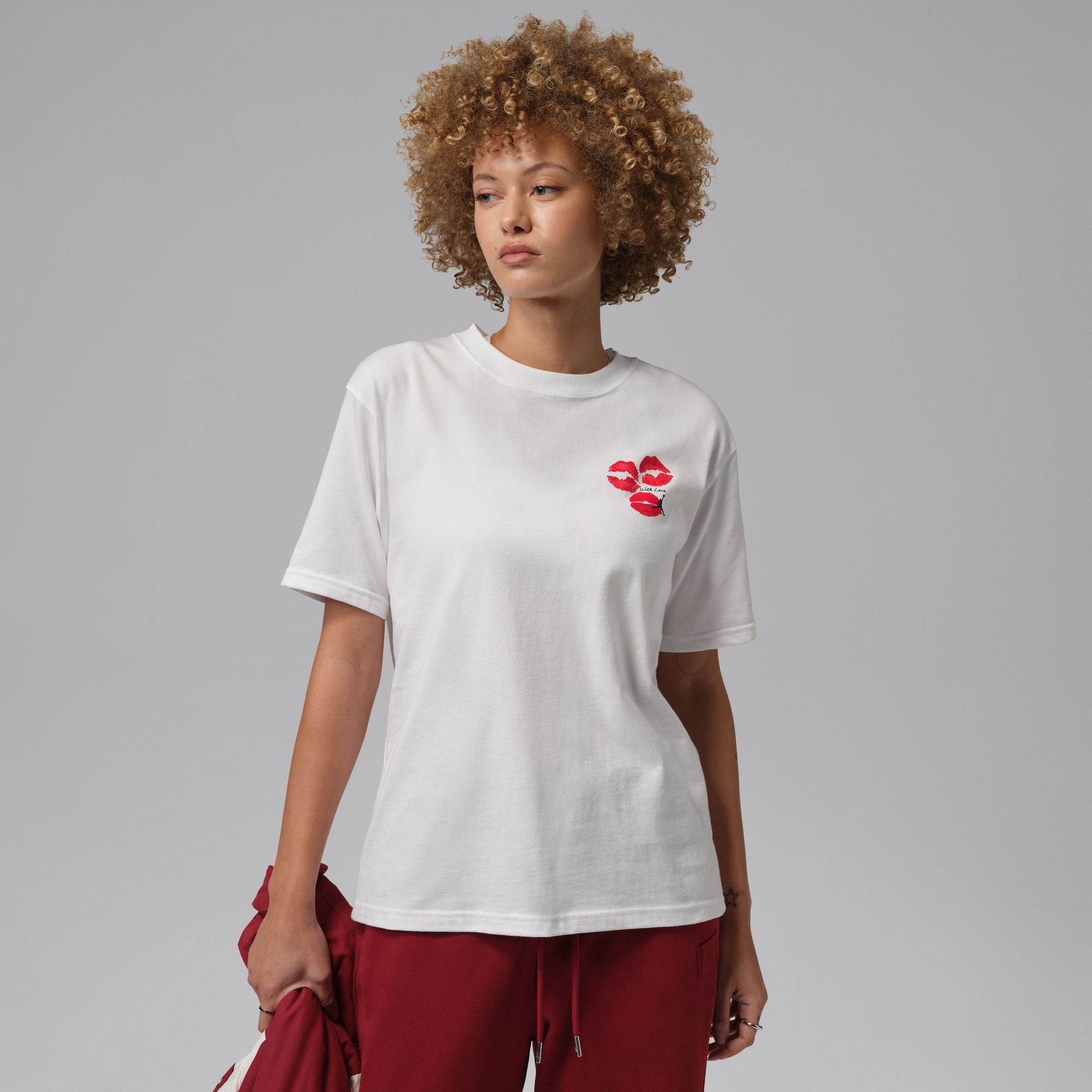 Women's Jordan Flight Graphic T-Shirt - White/Black 1