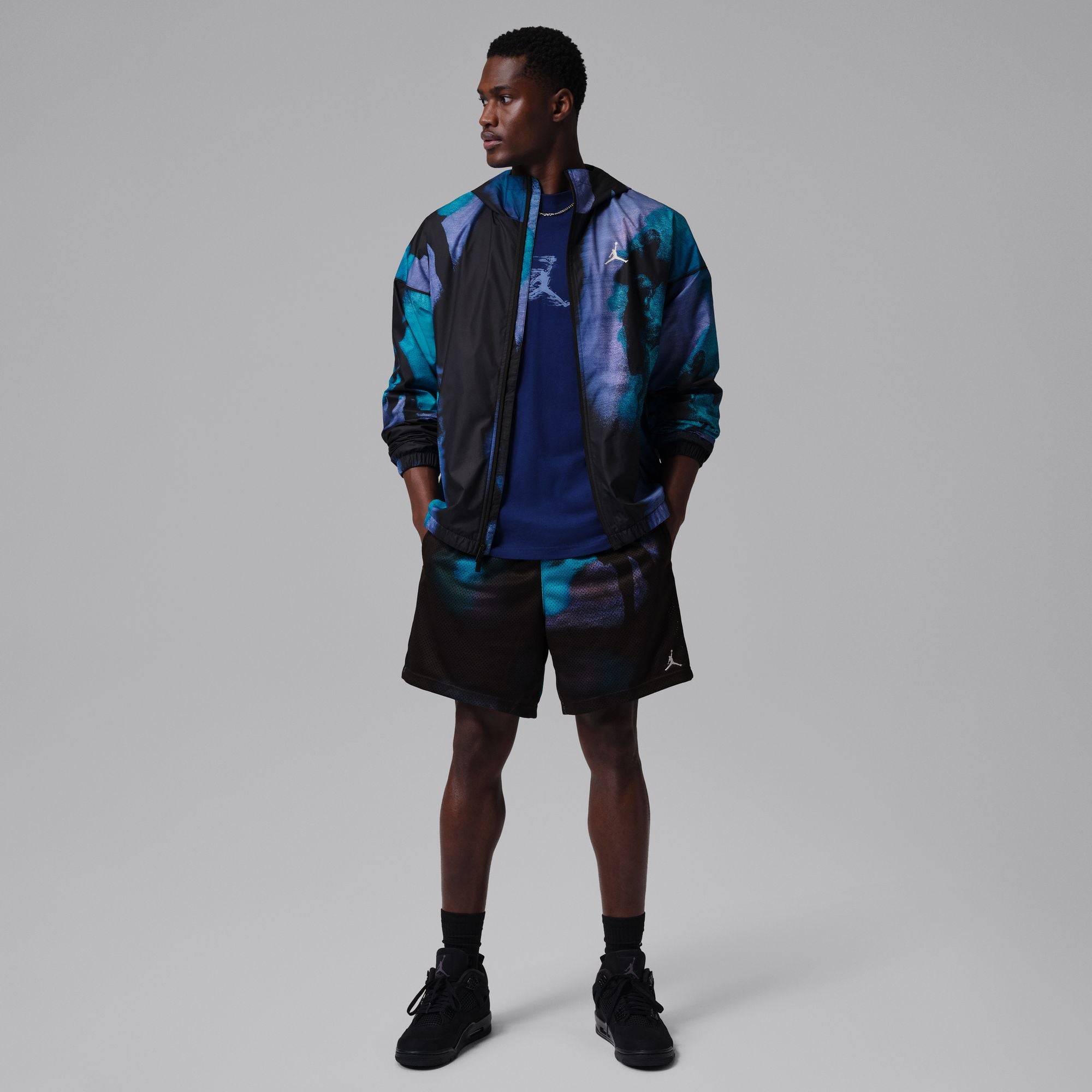Men's Jordan Brooklyn Dream Dunk Shorts - Black/White 6