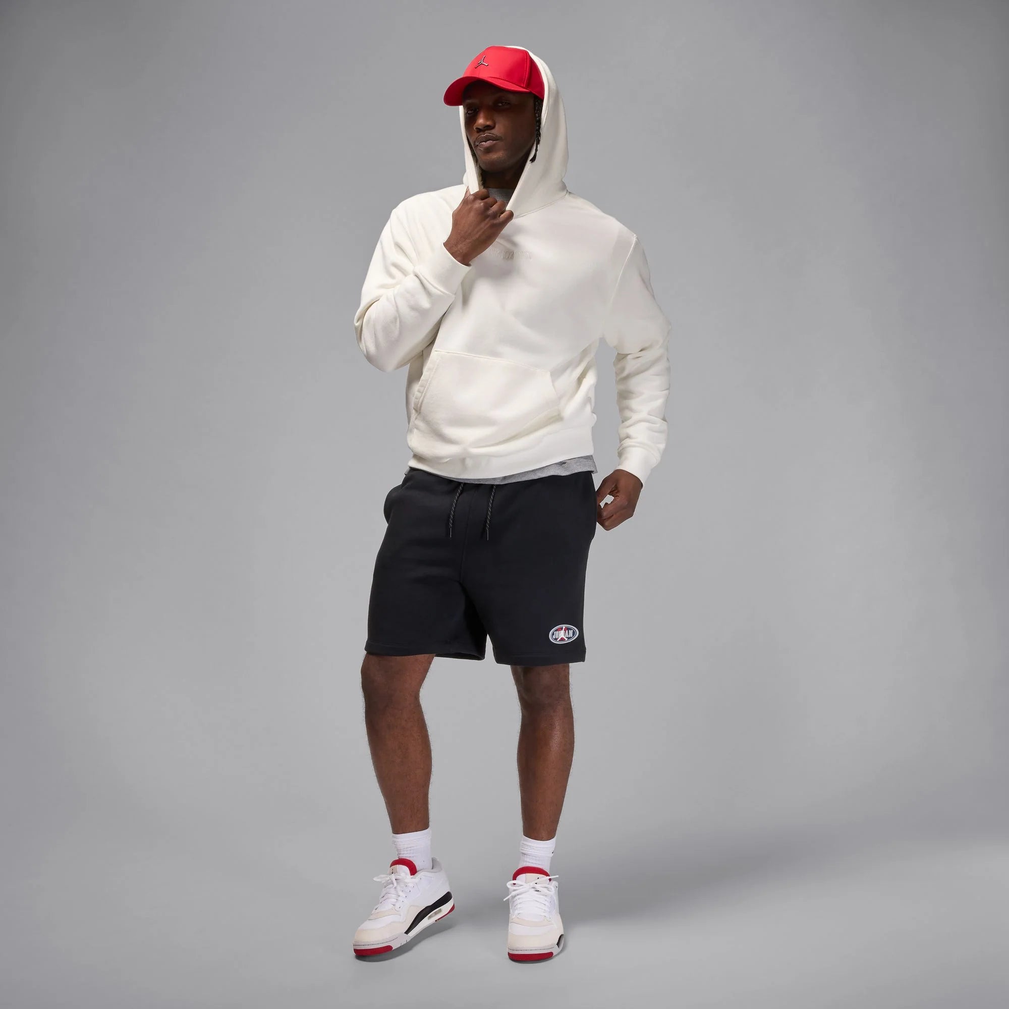 Men's Jordan Brooklyn Fleece Shorts - Black 7