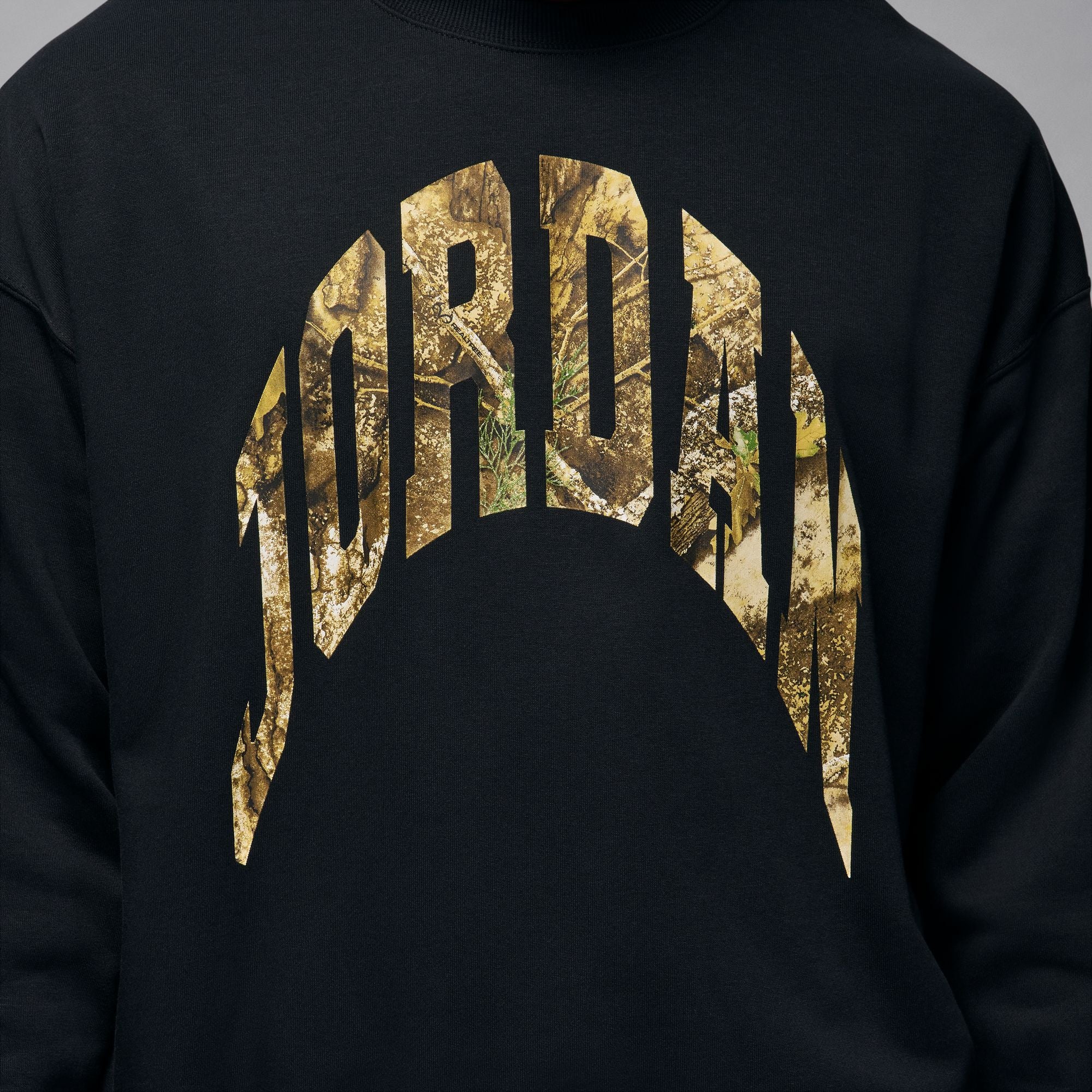 Men's Jordan Brooklyn French Terry Realtree Crew-Neck Sweatshirt - Black/Sail 4