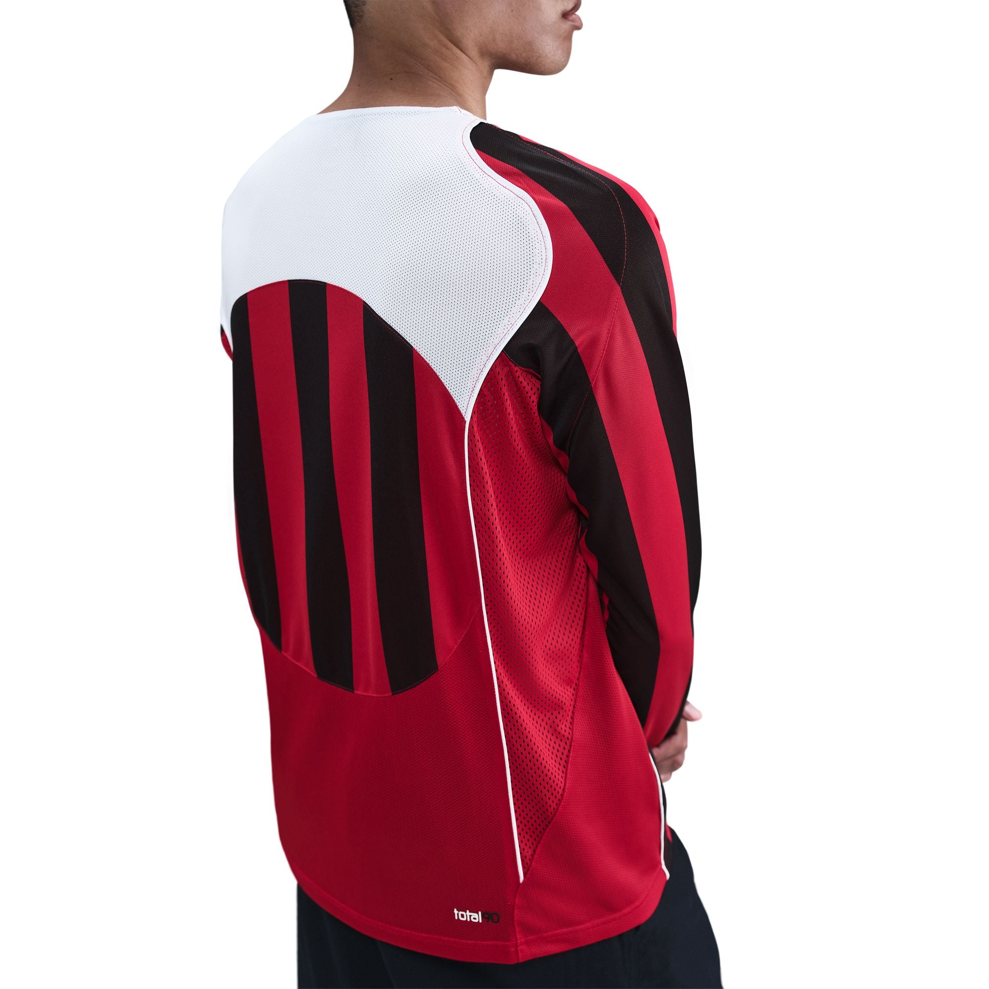 Men's Nike Total 90 Dri-FIT Long-Sleeve Soccer Top - Gym Red/White 3