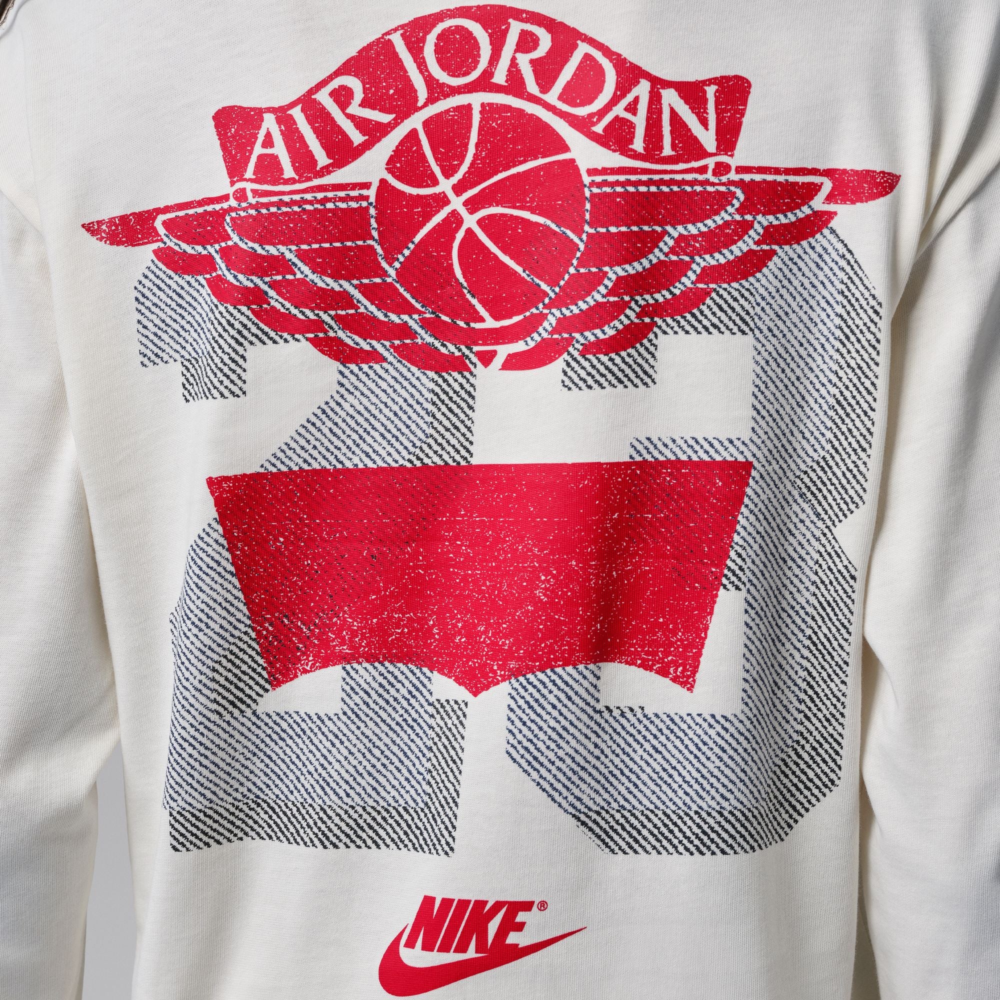 Unisex Jordan x Levi's Long-Sleeve T-Shirt - Pale Ivory/Black/University Red 4