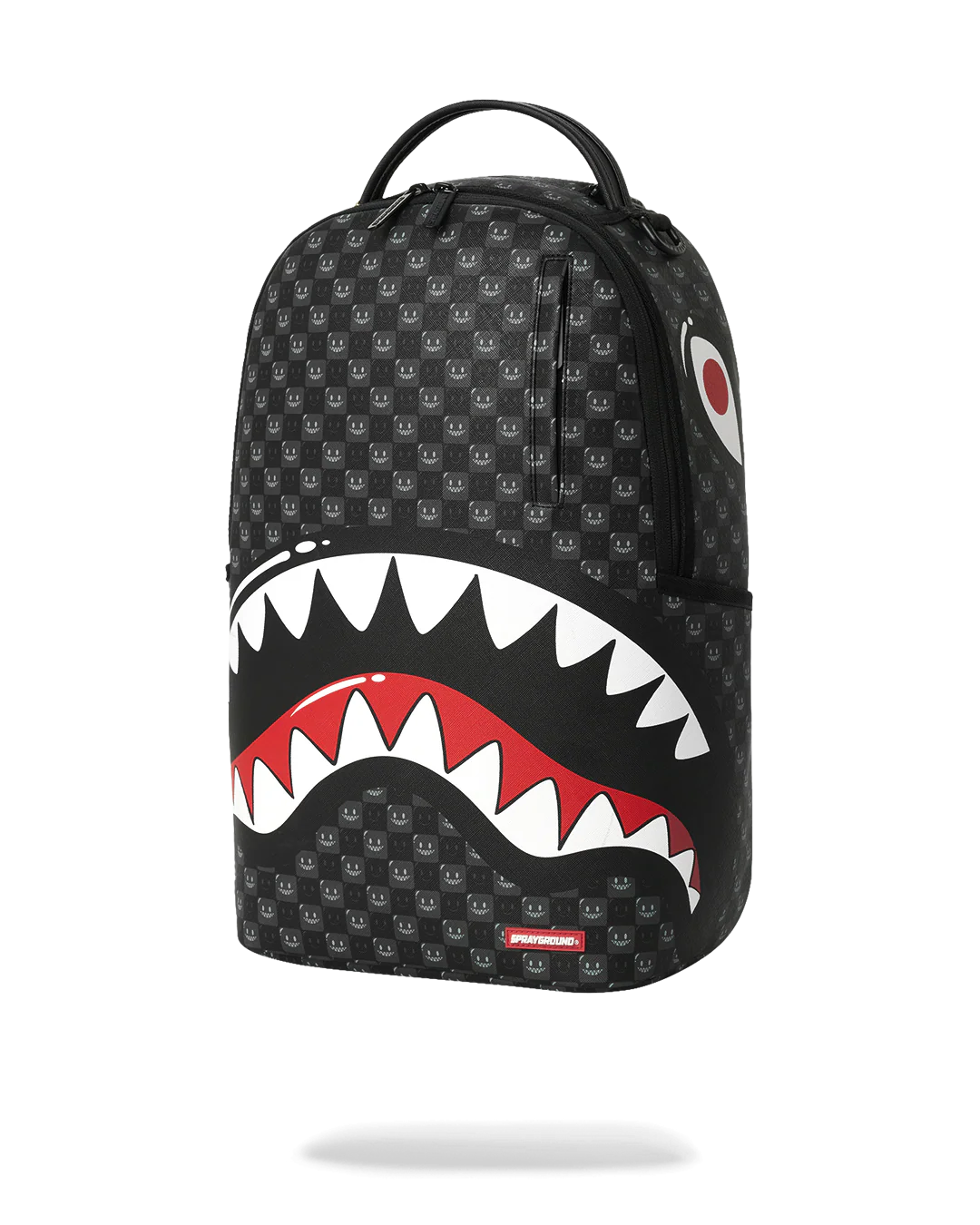 Sprayground Sharks in Paris Wtf Bubbly Black Check Backpack
