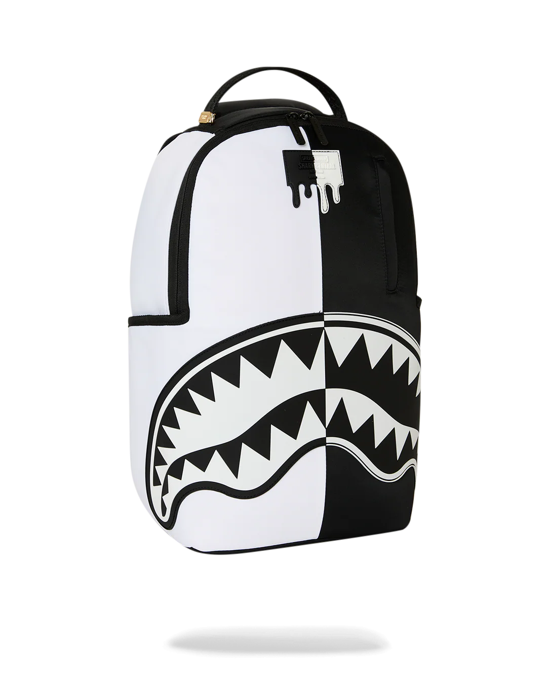 Sprayground Shark Central Black & White Stencil Backpack