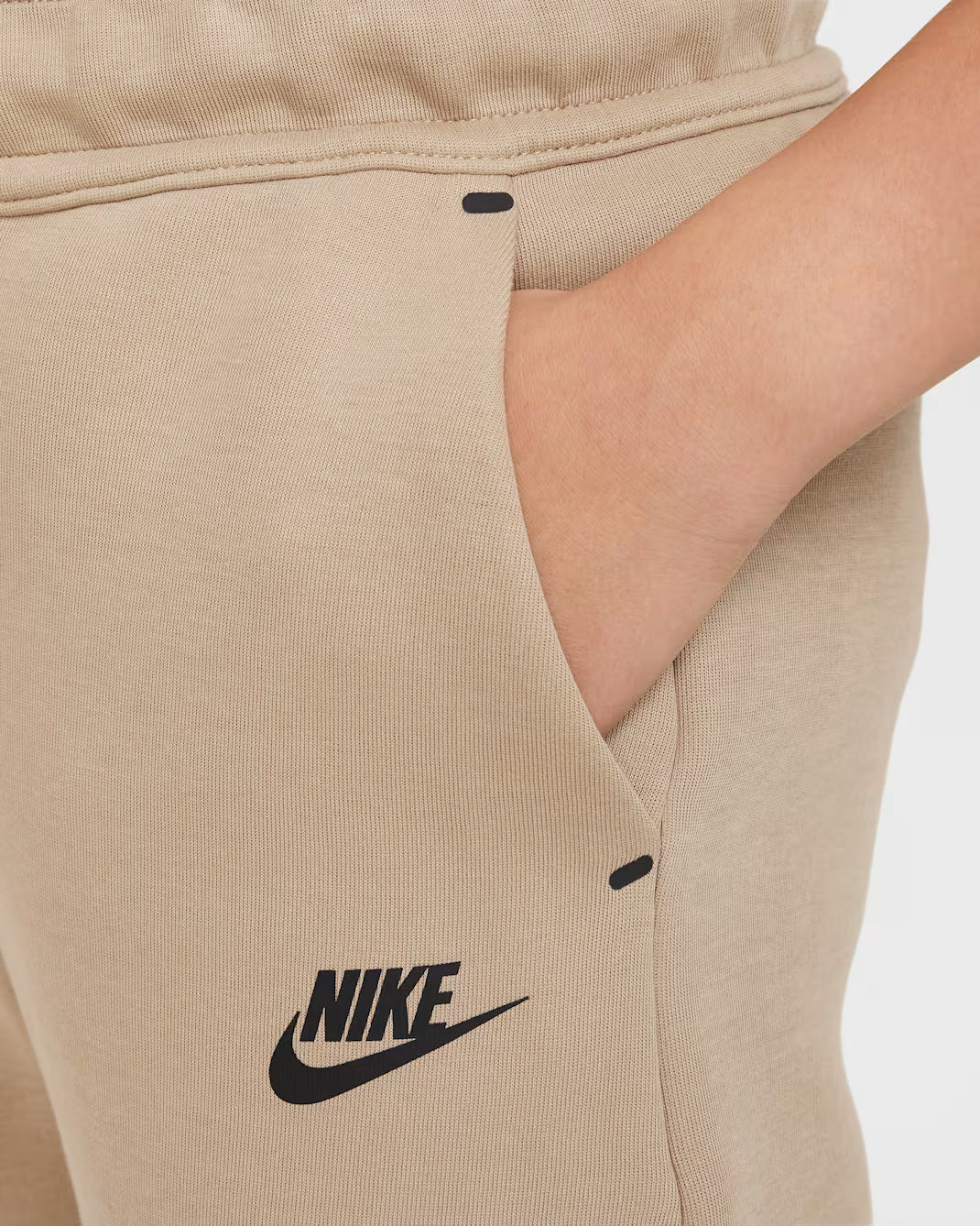 Big Kid's Nike Tech Fleece Joggers Khaki/Black/Black FB8002-247