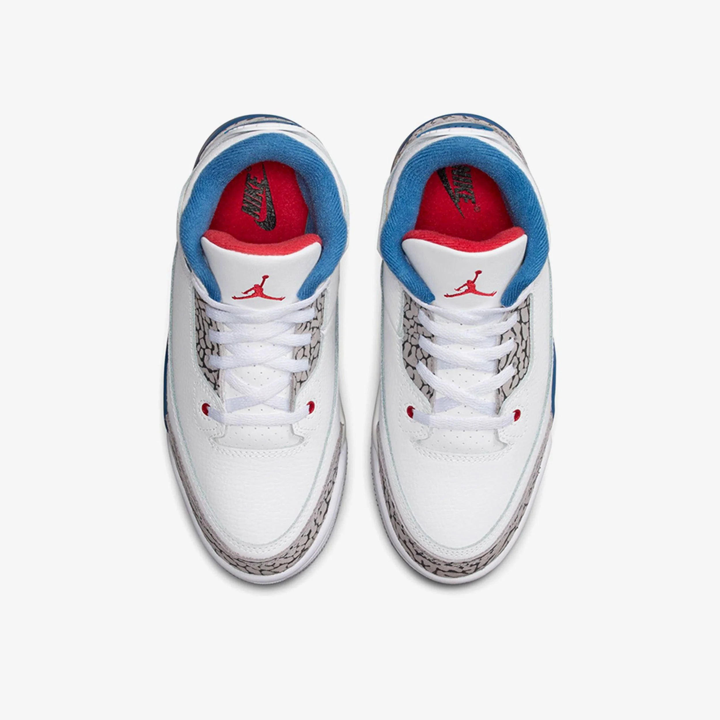 Little Kids Air Jordan 3 Retro True Blue White/Varsity Red/True Blue/Cement Grey/Anthracite DM0966-104