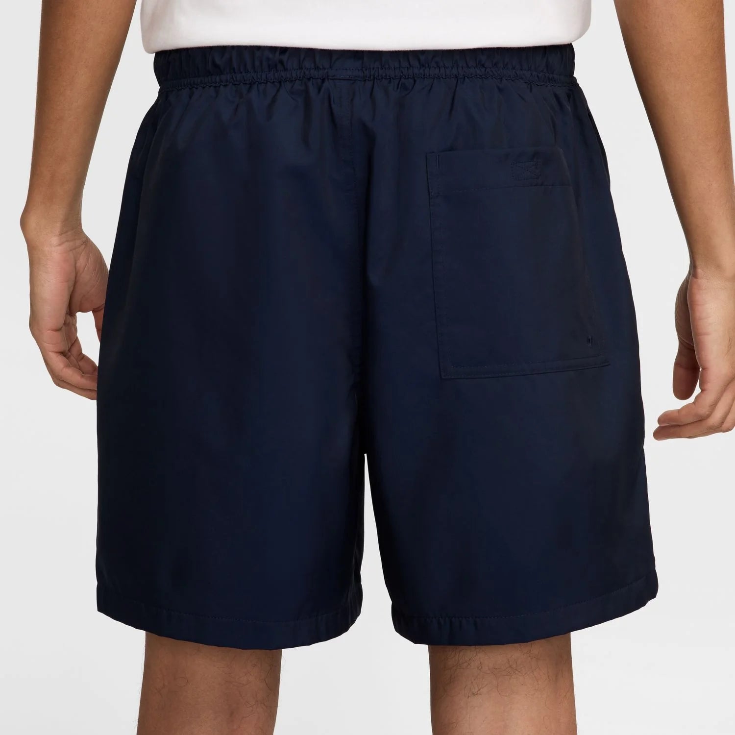 Men's Nike Club Woven Flow Shorts - Obsidian/White 8