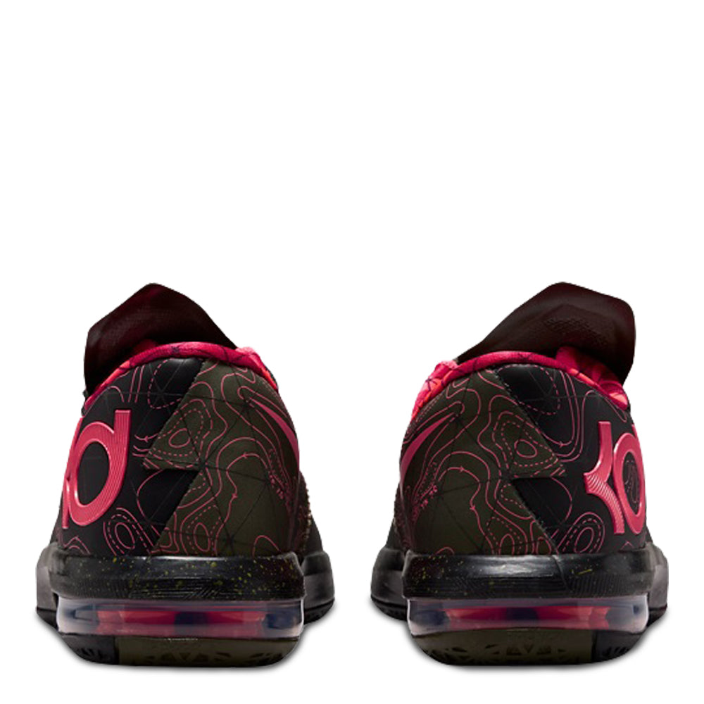 Big Kid's Nike KD 6 Meteorology (2026) Black/Atomic Red/Medium Olive/Noble Red IU1287-001