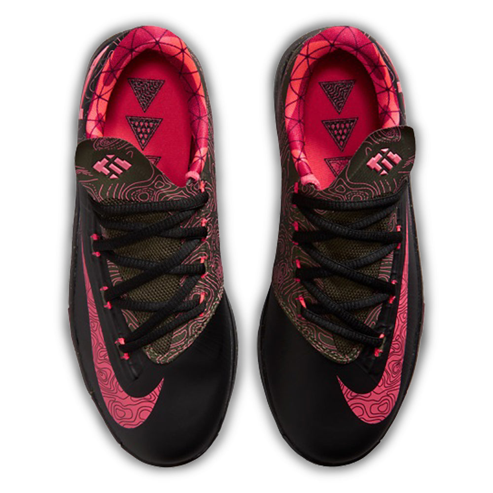 Big Kid's Nike KD 6 Meteorology (2026) Black/Atomic Red/Medium Olive/Noble Red IU1287-001