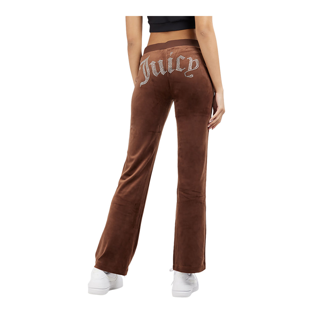 Juicy Couture Women's OG Big Bling Velour Track Pants