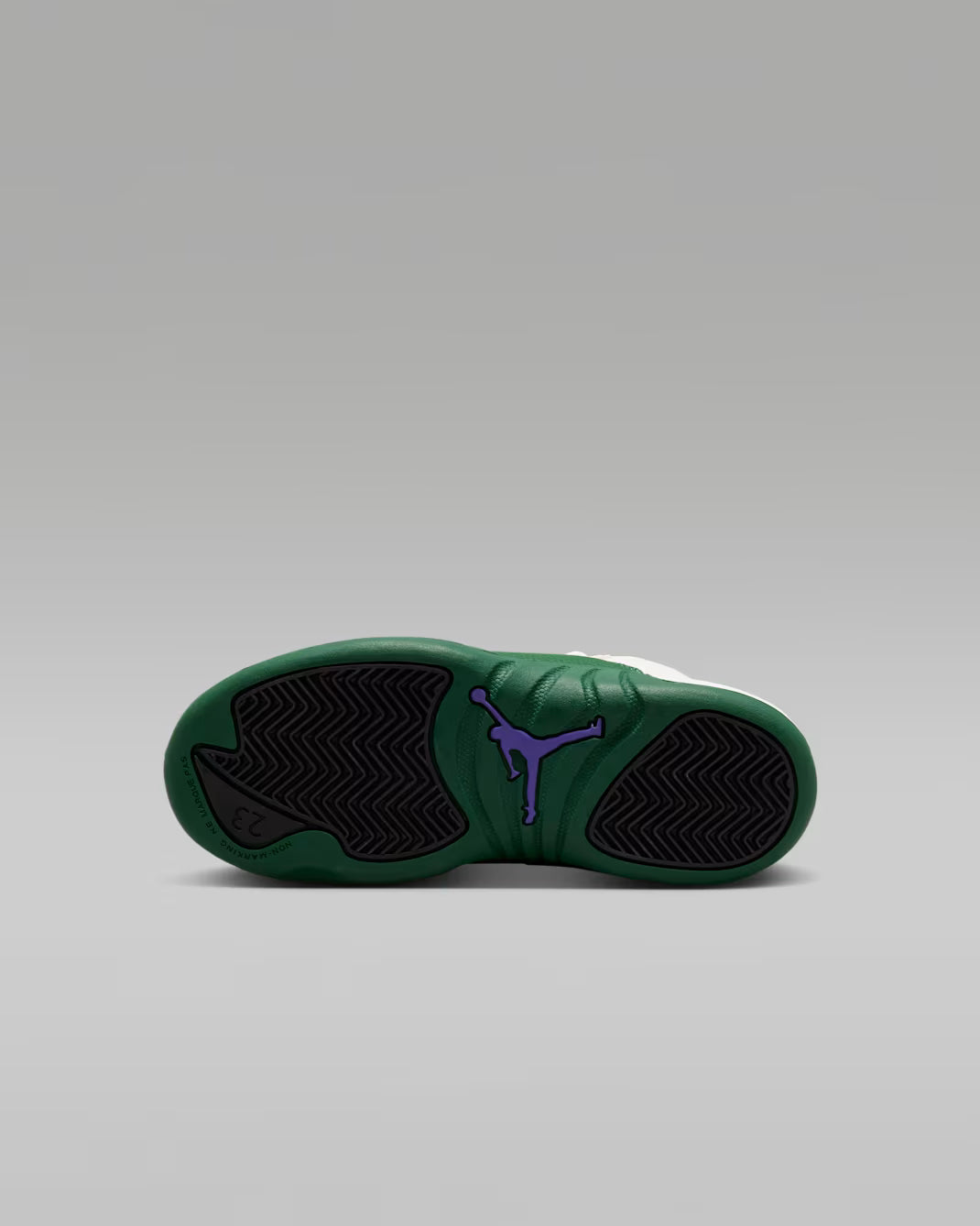 Little Kid's Air Jordan 12 Retro Bucks Summit White/Gorge Green-Black-Fierce Purple 151186-103