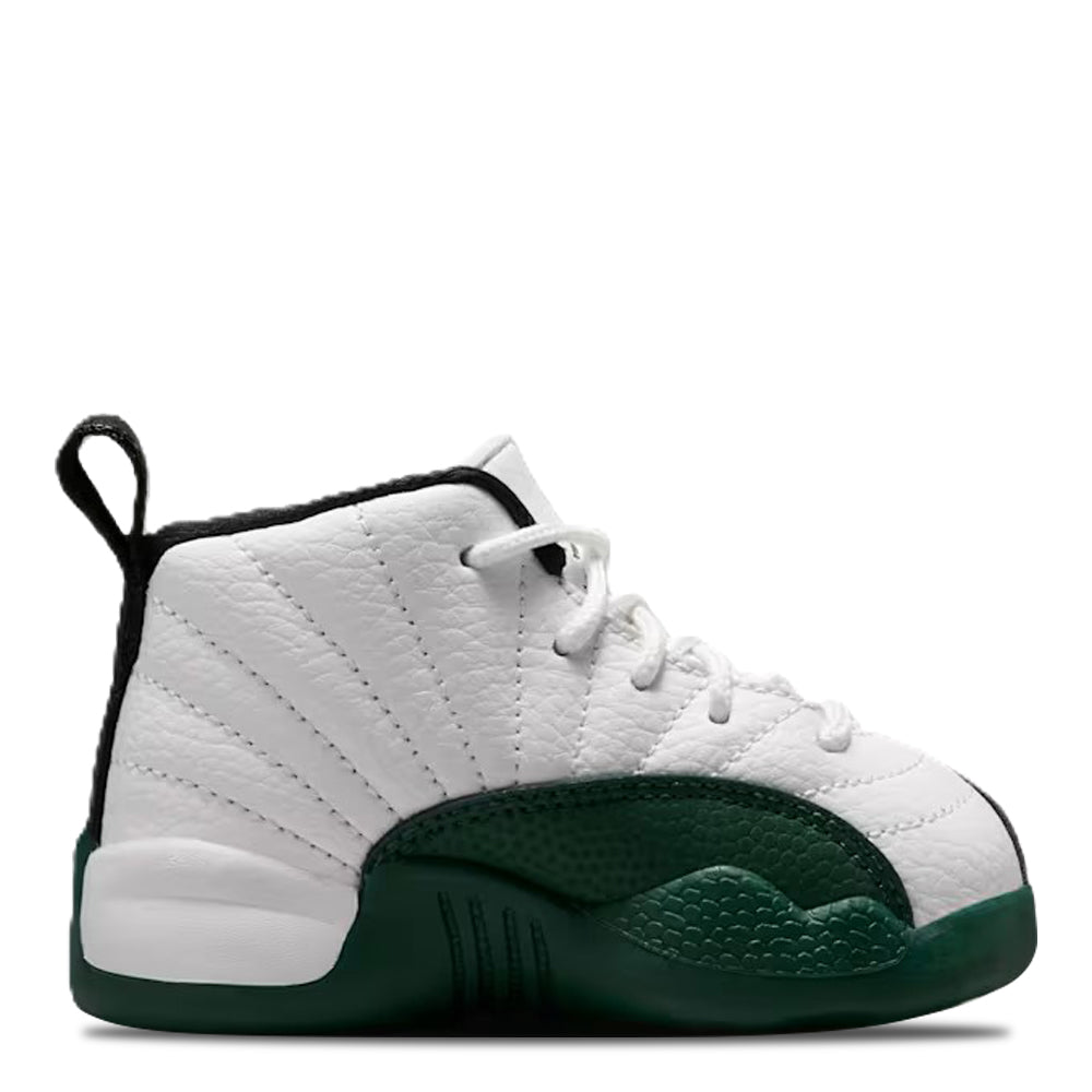Toddler Air Jordan 12 Retro Bucks Summit White/Gorge Green-Black-Fierce Purple 850000-103