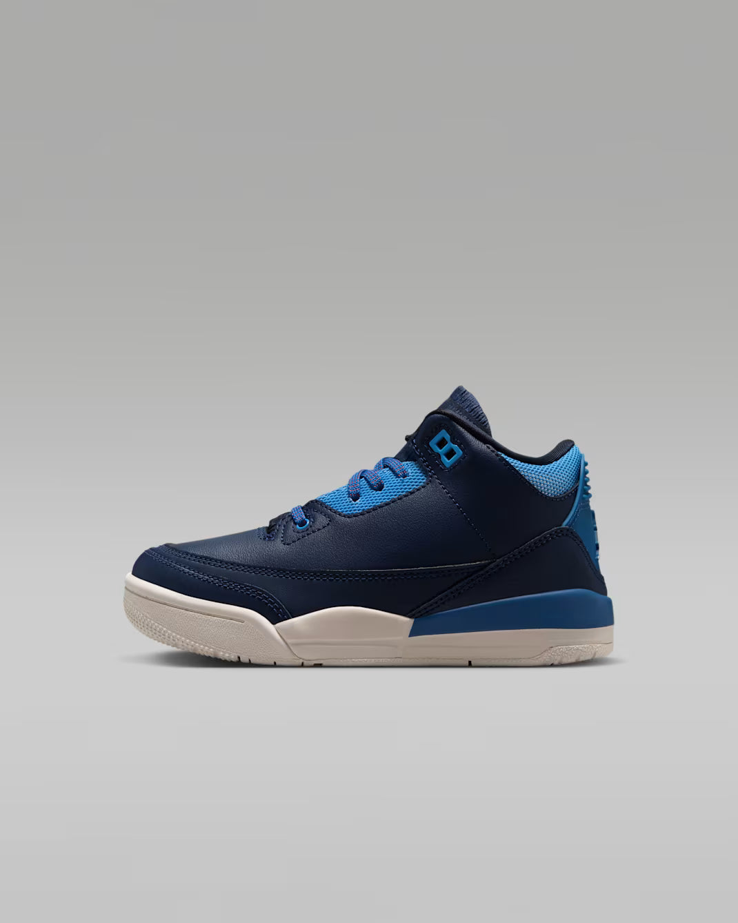Little Kid's Air Jordan 3 Retro Sport Renaissance Obsidian/Track Red/Chalk/Chalk HQ0783-400