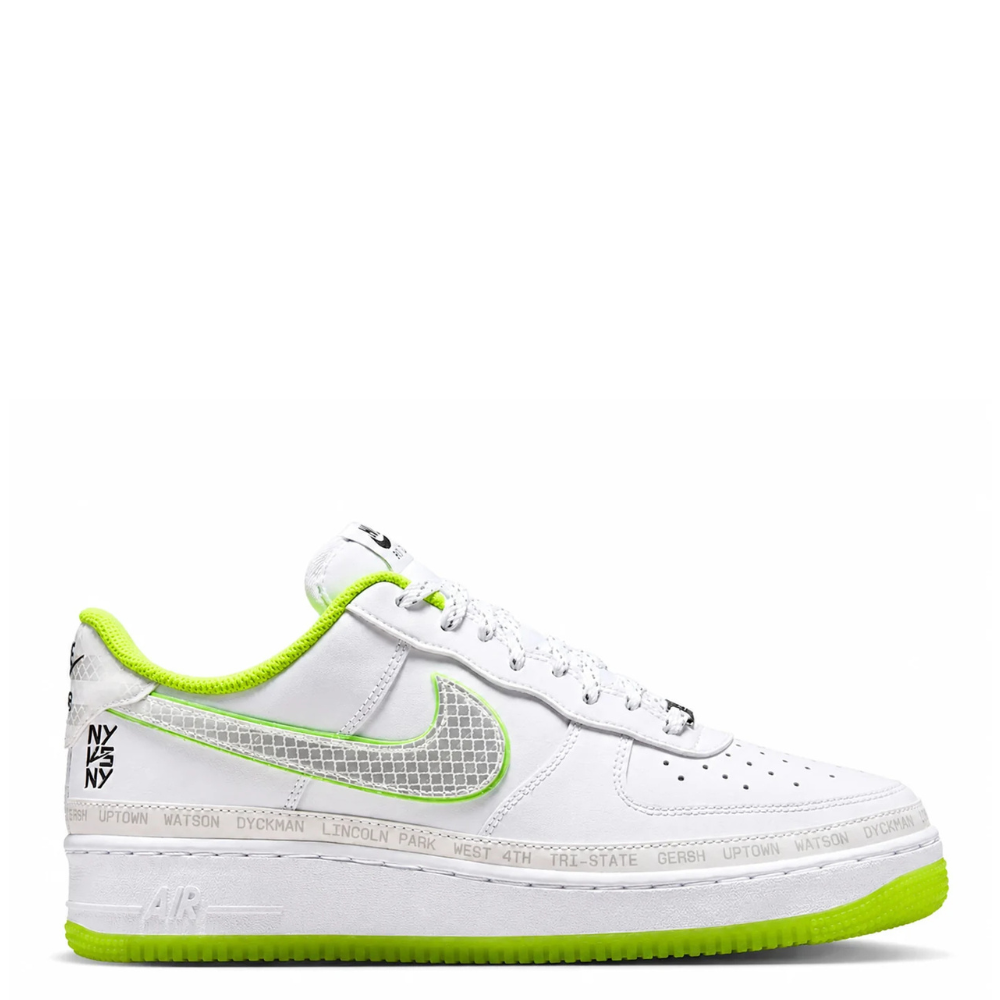 Men's Nike Air Force 1 Low “NY vs. NY” White/Hi-Vis Green IR1982-100