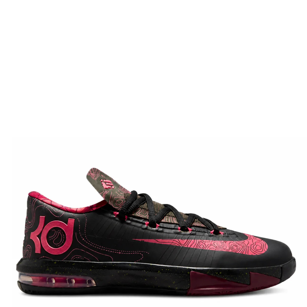 Big Kid's Nike KD 6 Meteorology (2026) Black/Atomic Red/Medium Olive/Noble Red IU1287-001