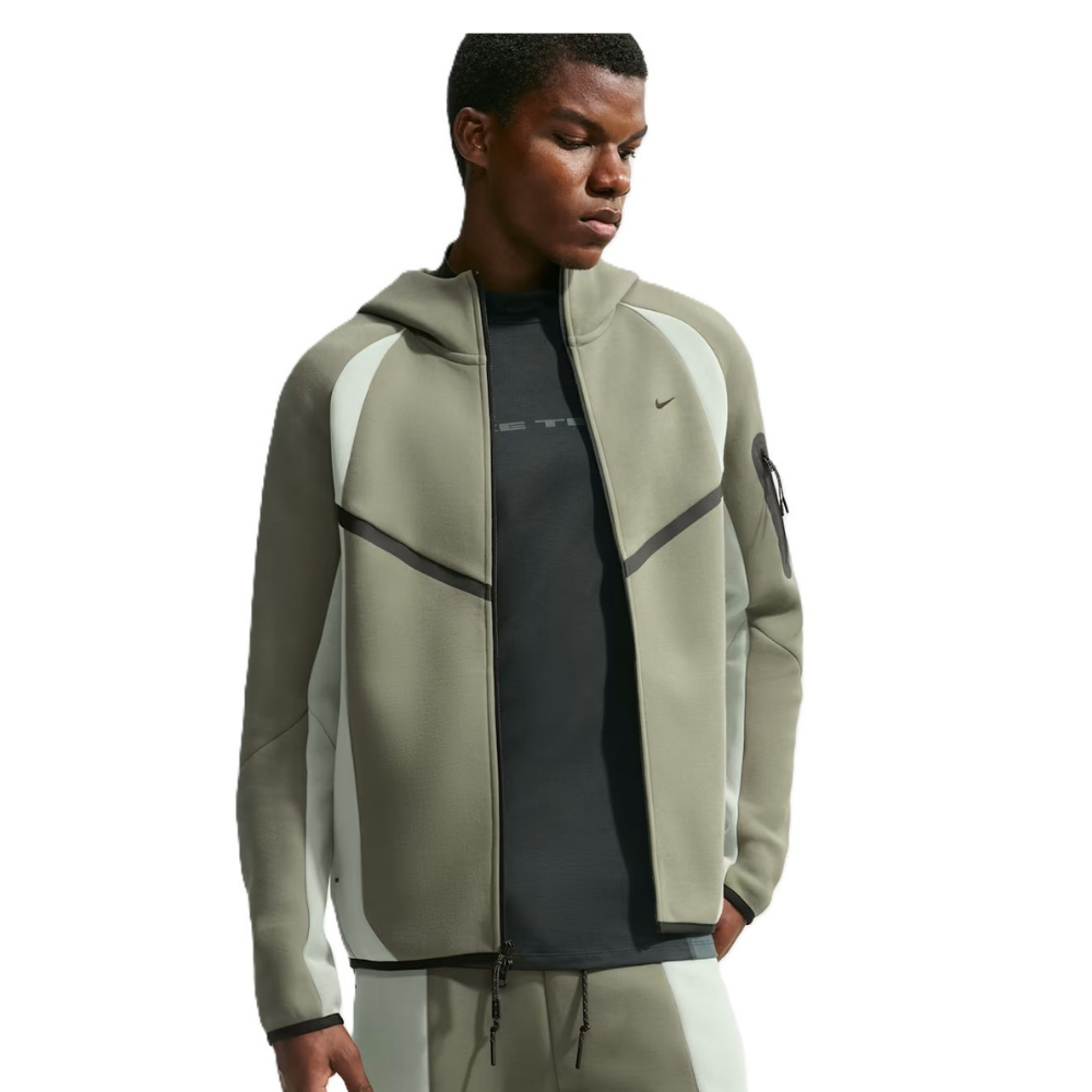 Nike Tech Men's Colour-Block Full-Zip Fleece Windrunner Jacket