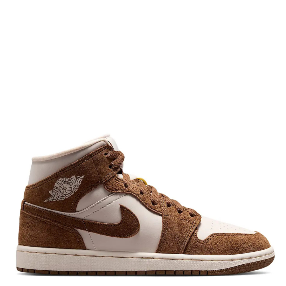 Women's Air Jordan 1 Mid Light British Tan/Chalk BQ6472-203