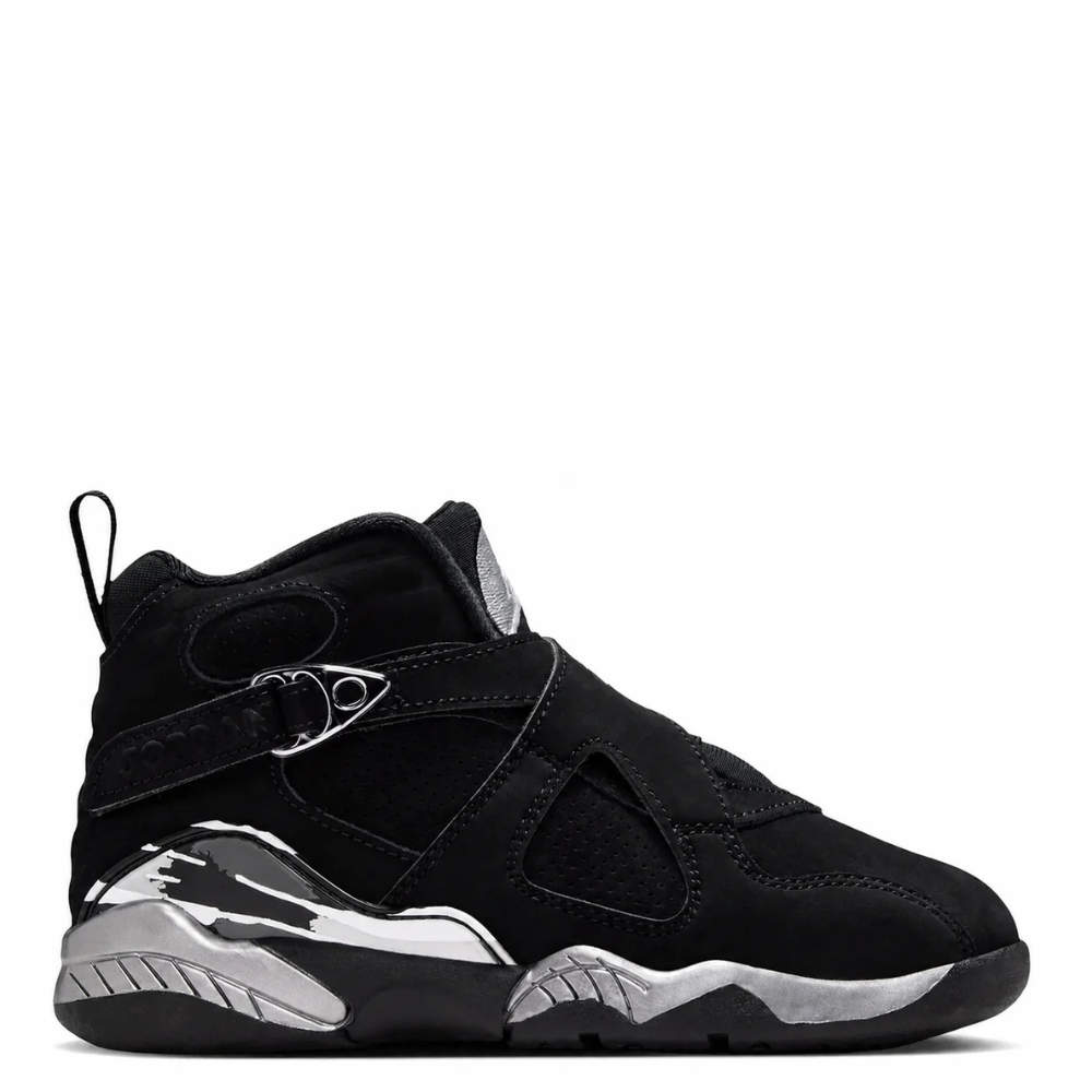Little Kids Air Jordan 8 Retro Chrome Black/Chrome 305369-007
