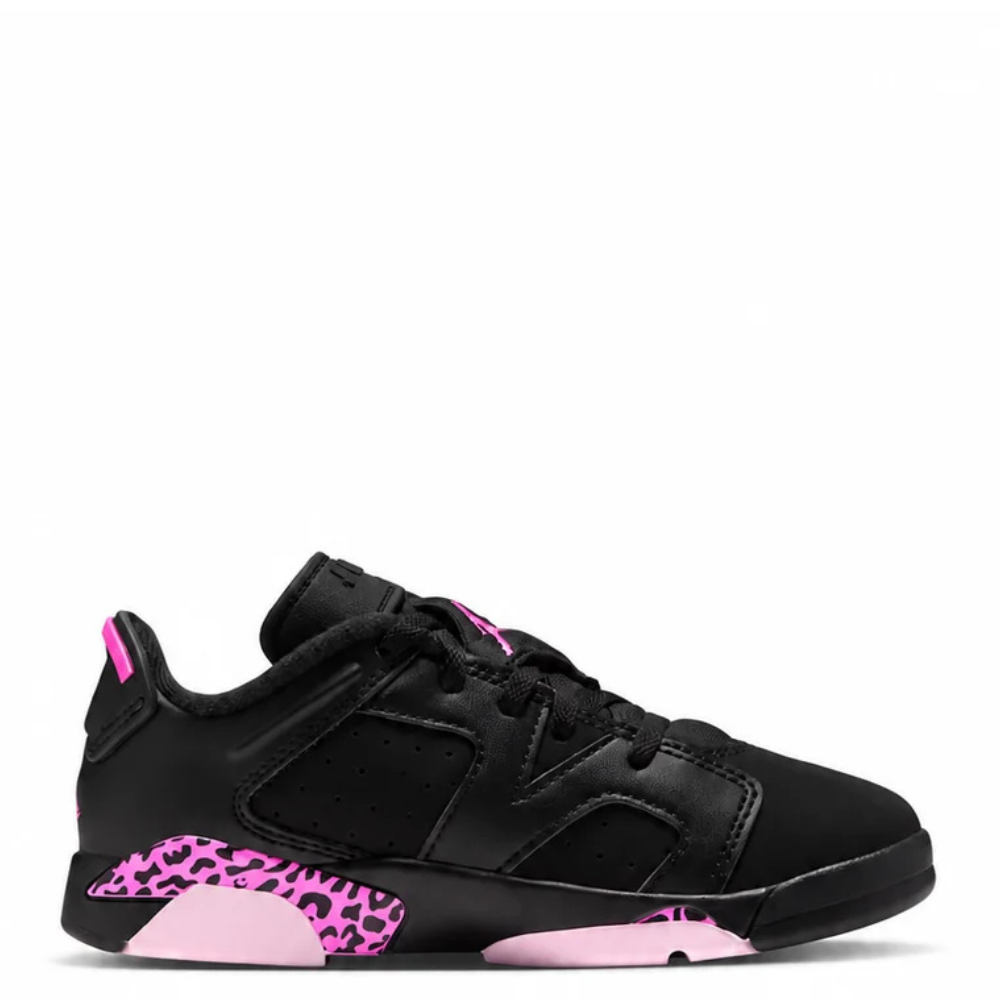 Little Kid's Jordan 6 Retro Low Black/Pink Foam/Laser Fuchsia IQ5506-001