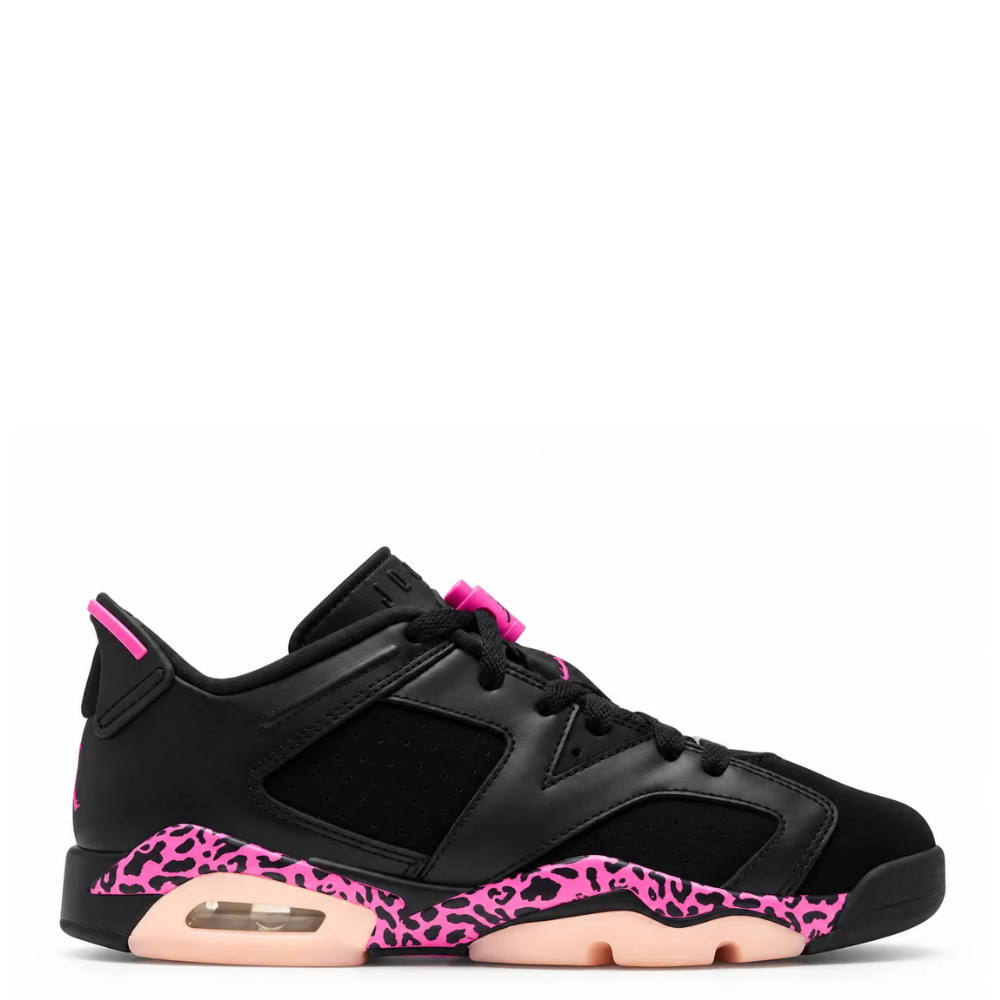 Big Kid's Air Jordan 6 Retro Low Black/White/Fierce Pink 768878-001