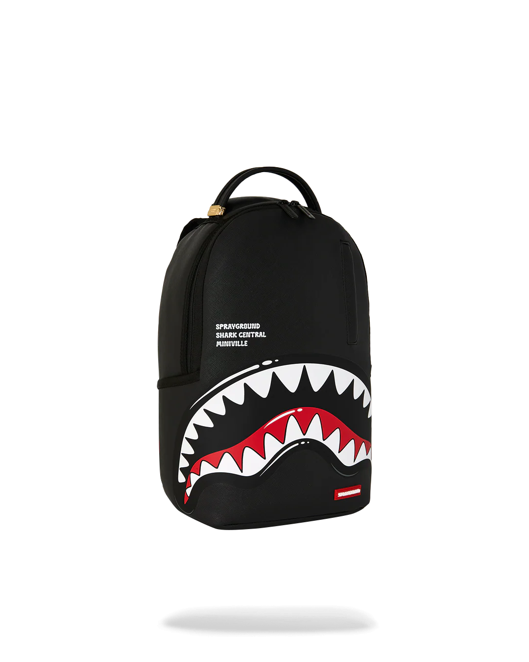Sprayground Black Toon Shark Mini Backpack