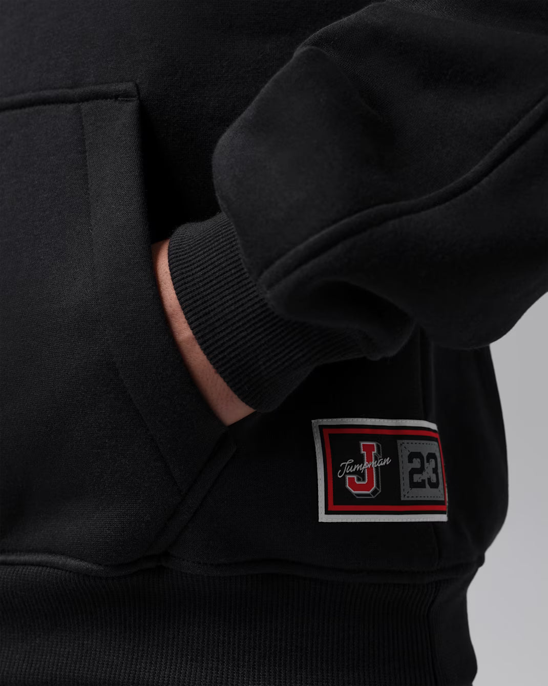Men's Jordan Brooklyn Statement Pullover Hoodie Black/Fire Red IZ4030-012