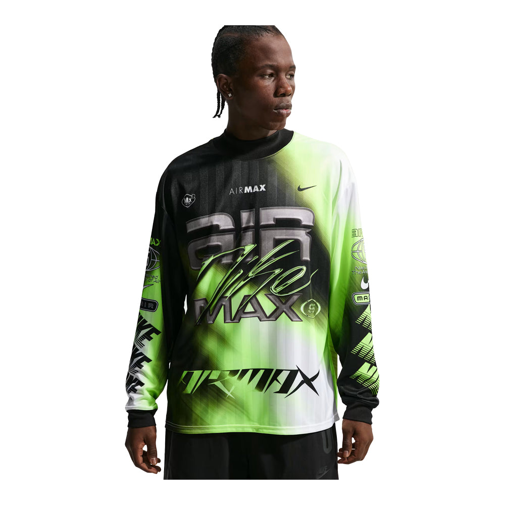 Men's Nike Culture of Football Dri-FIT Long-Sleeve Soccer Jersey - Volt/Black/White 3
