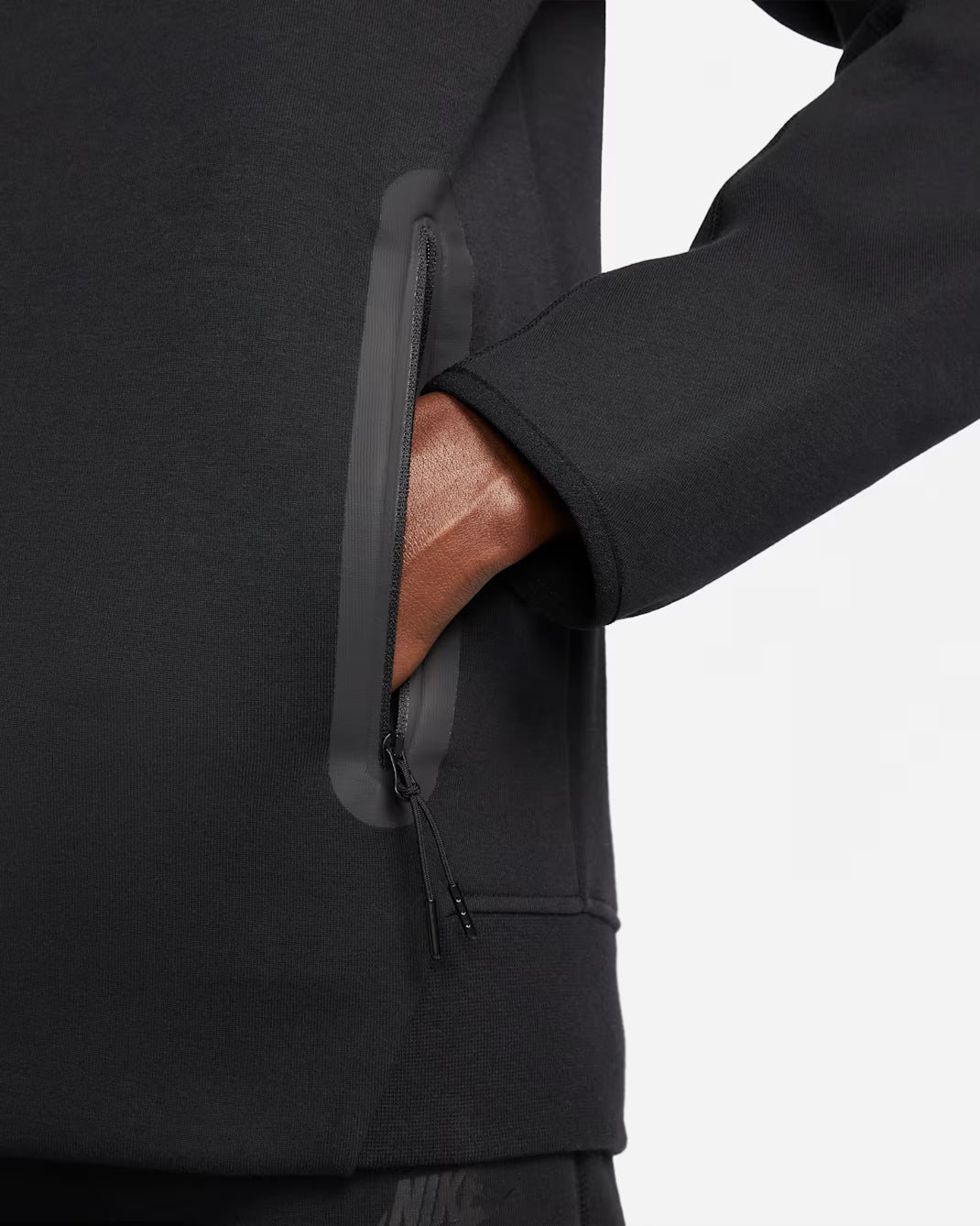 Men's Nike Sportswear Tech Fleece Windrunner Full-Zip Hoodie Black/Black II4587-365