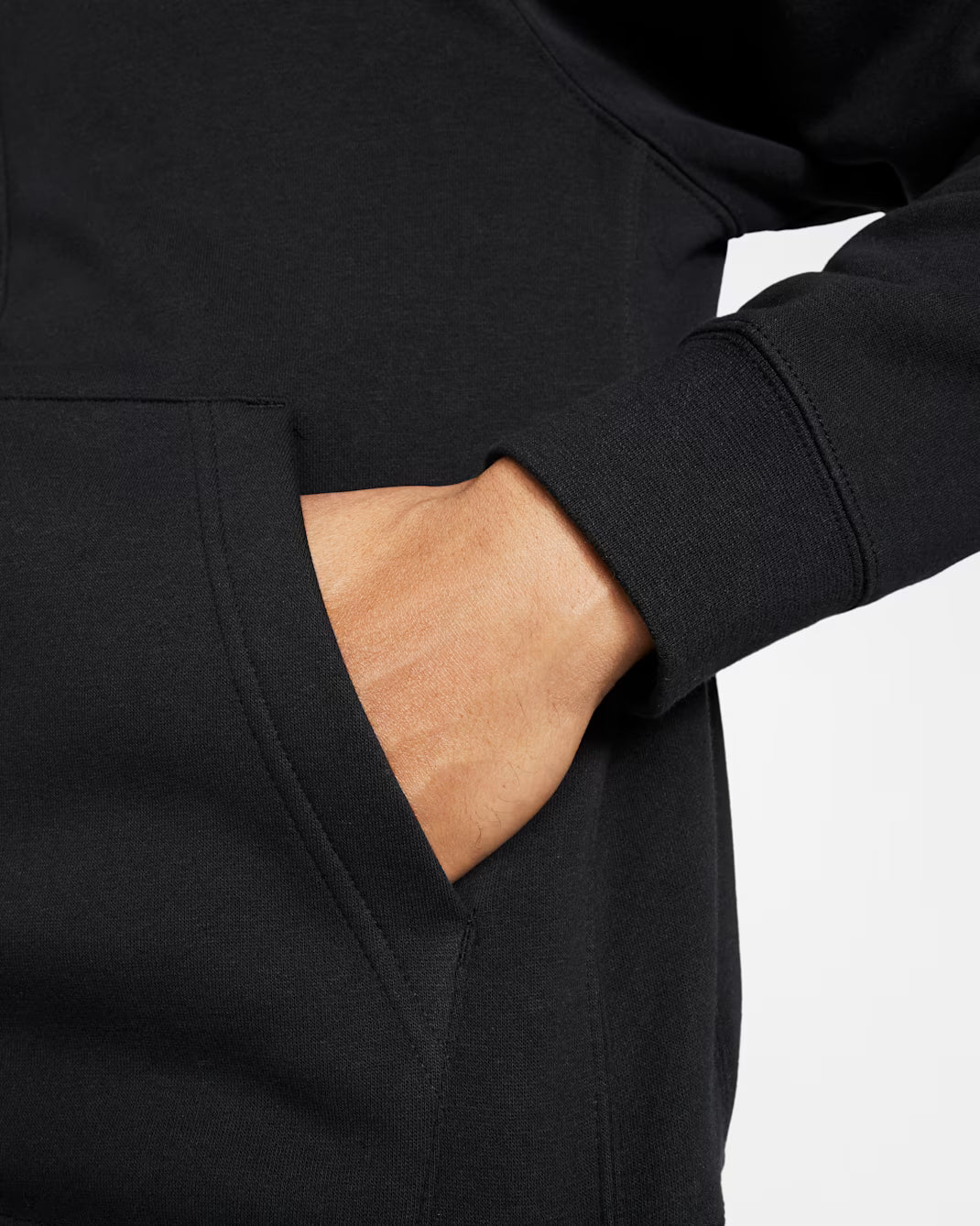 Men's Nike Sportswear Club Fleece Full-Zip Hoodie Black/Black/White BV2645-010