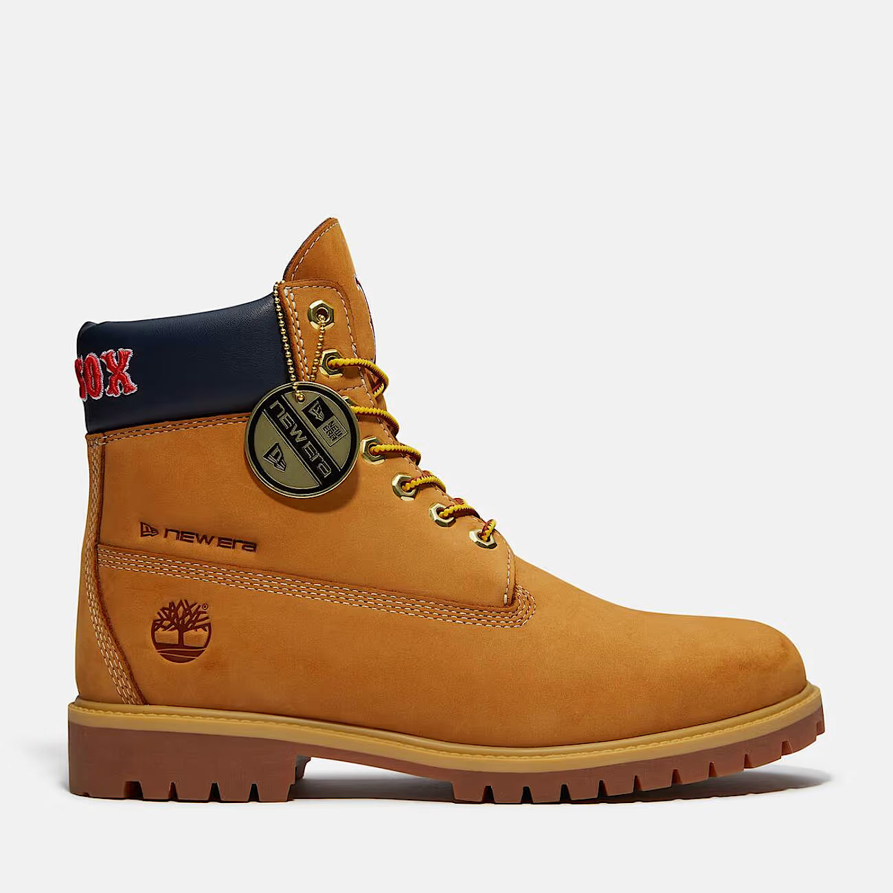 Men's Timberland x New Era MLB Red Sox 6-Inch Waterproof Boot Wheat TB0A2J7TAOQ