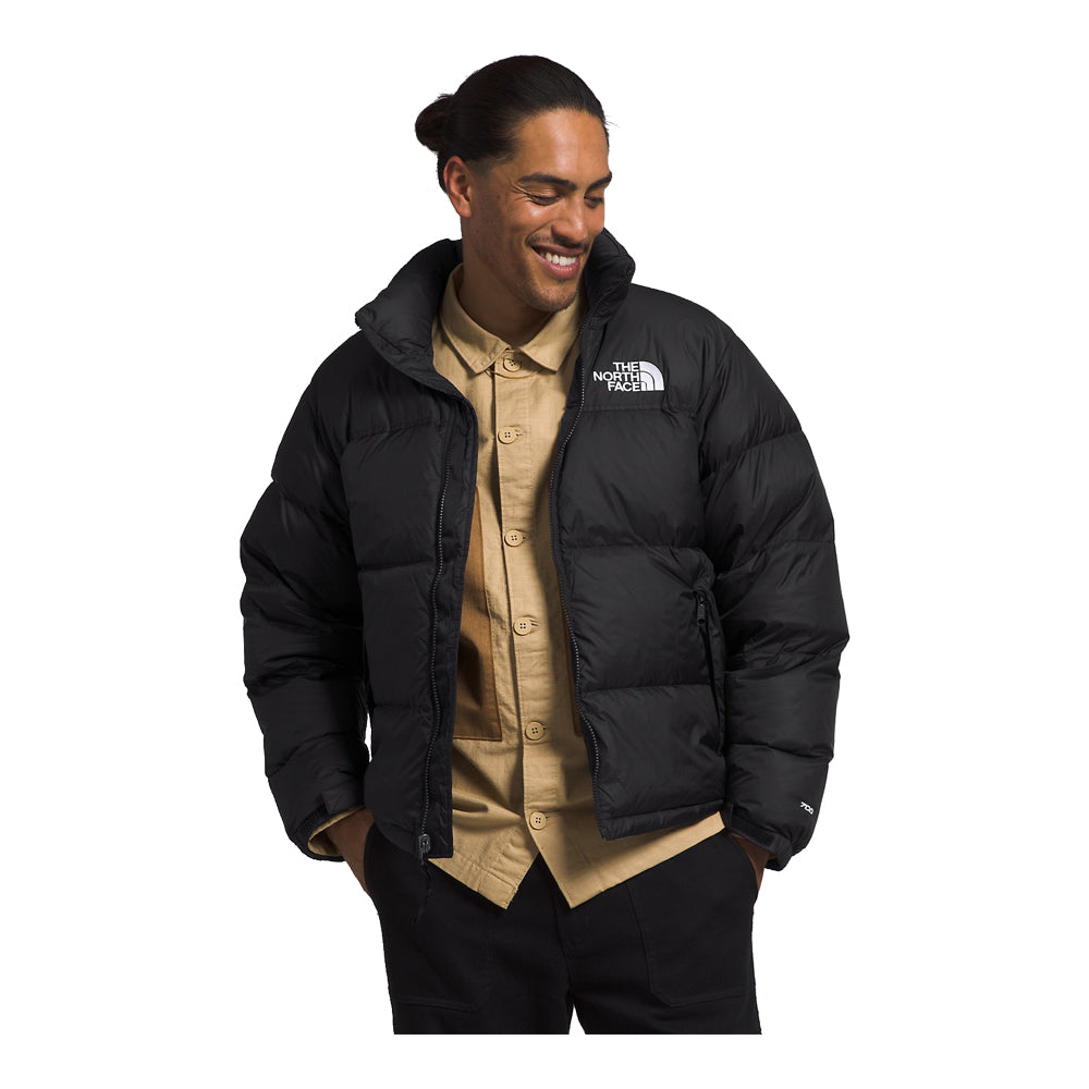 North face shiny black jacket best sale