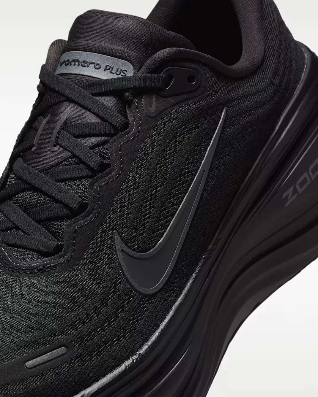 Nike Vomero Plus Men's Sneakers - Black/Dark Smoke Grey & Light Smoke Grey