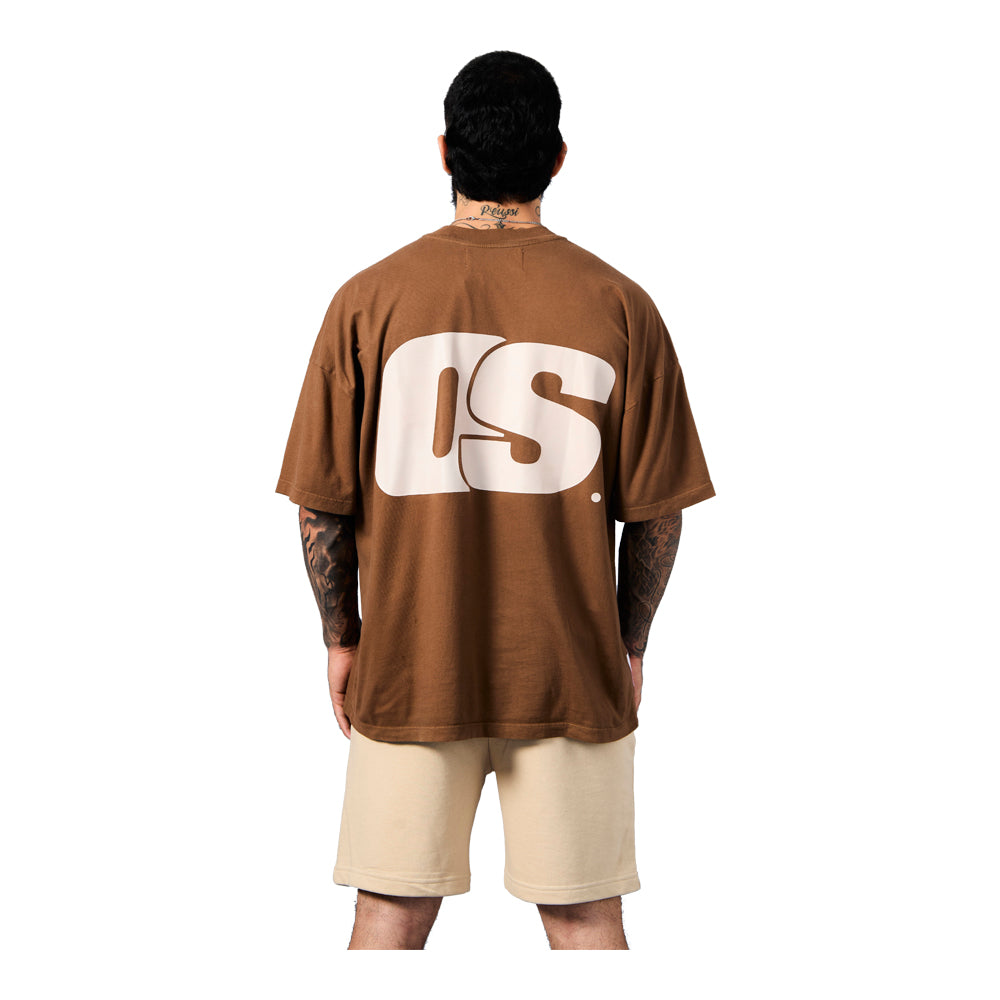Ownership Men's Solid T-Shirt - Brown & White 4