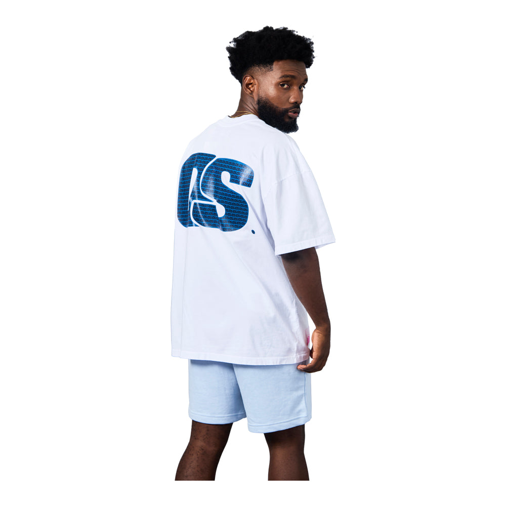 Ownership Men's Solid Monogram T-Shirt - White & Navy 5