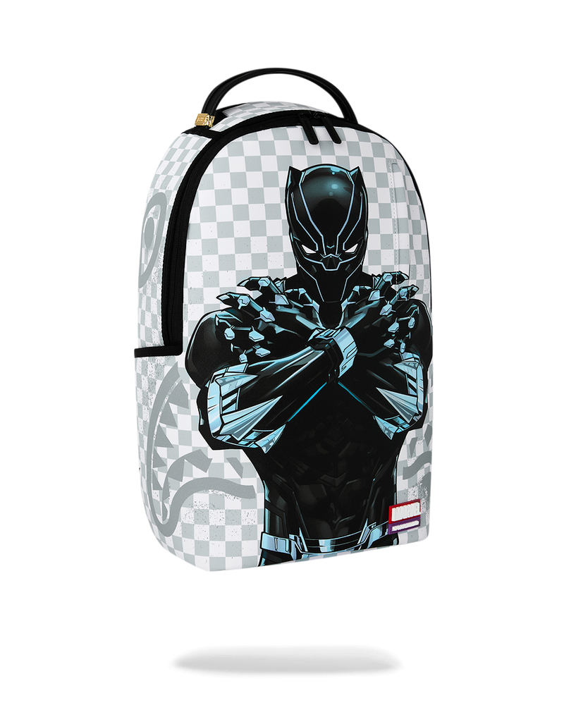 Sprayground Marvel Black Panther Wakanda Forever On White Check Backpack